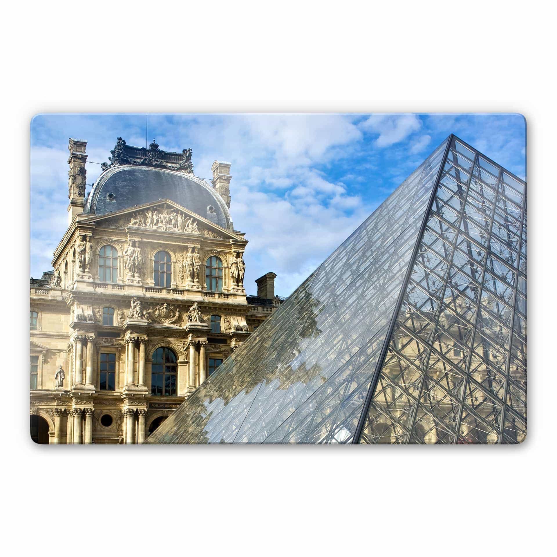 Tableau en verre - Le Louvre