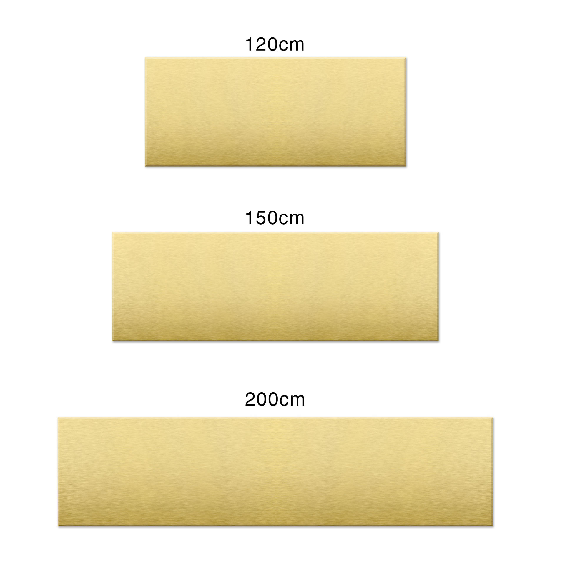 Küchenrückwand - Alu-Dibond-Goldeffekt