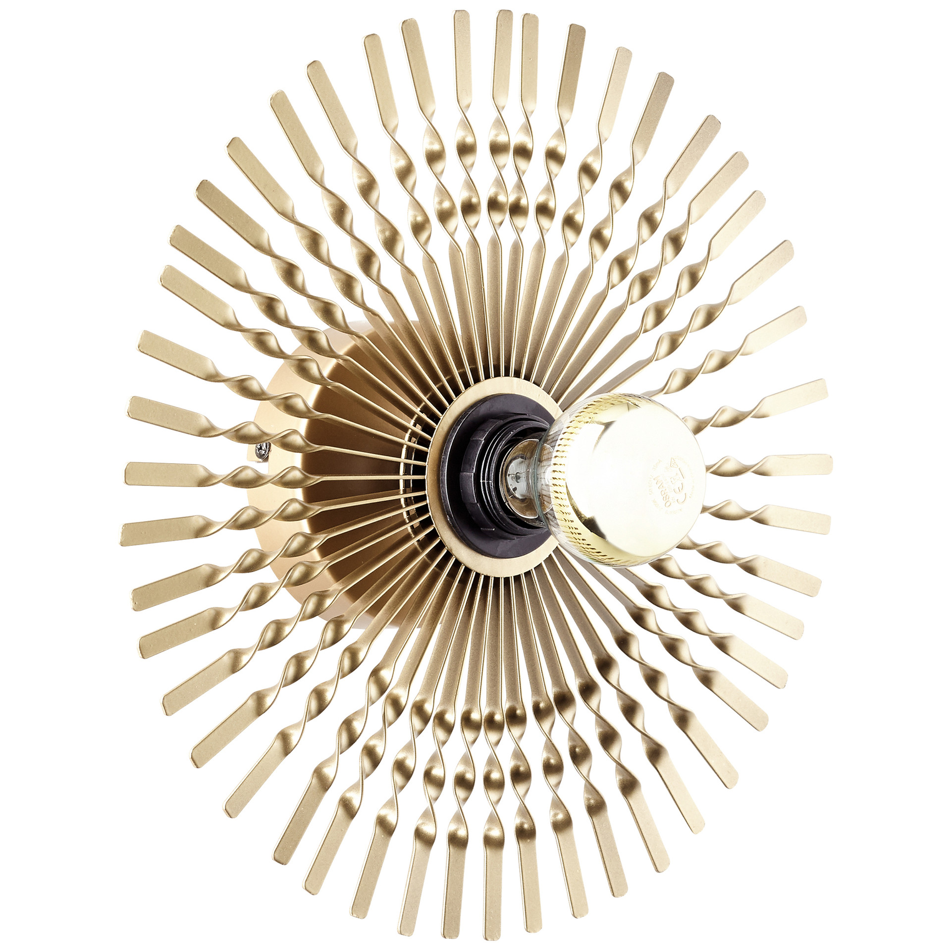 Wandleuchte Lias, gold, 33 x 33 cm, Metall Wandlampe