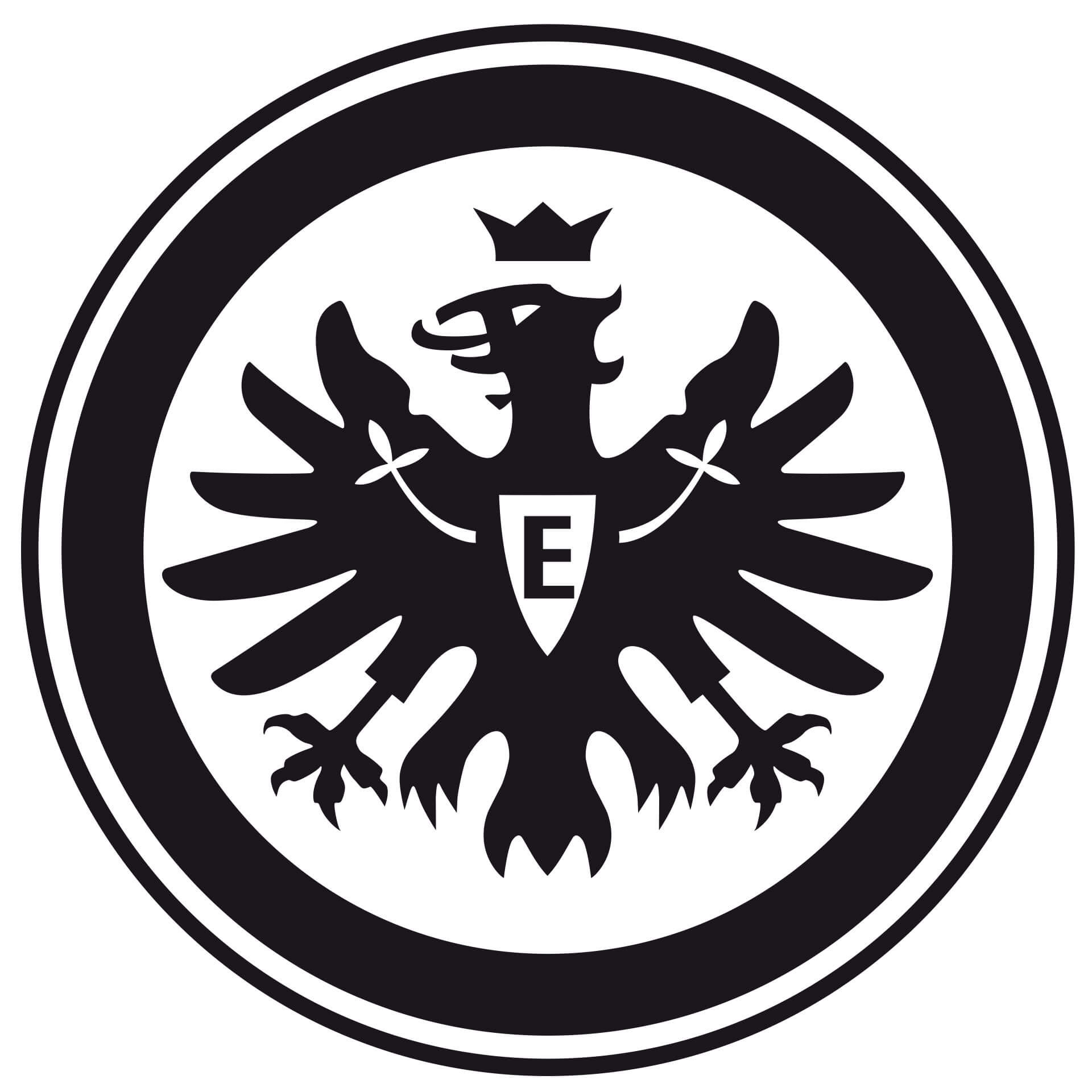 Wandtattoo Eintracht Frankfurt Logo einfarbig