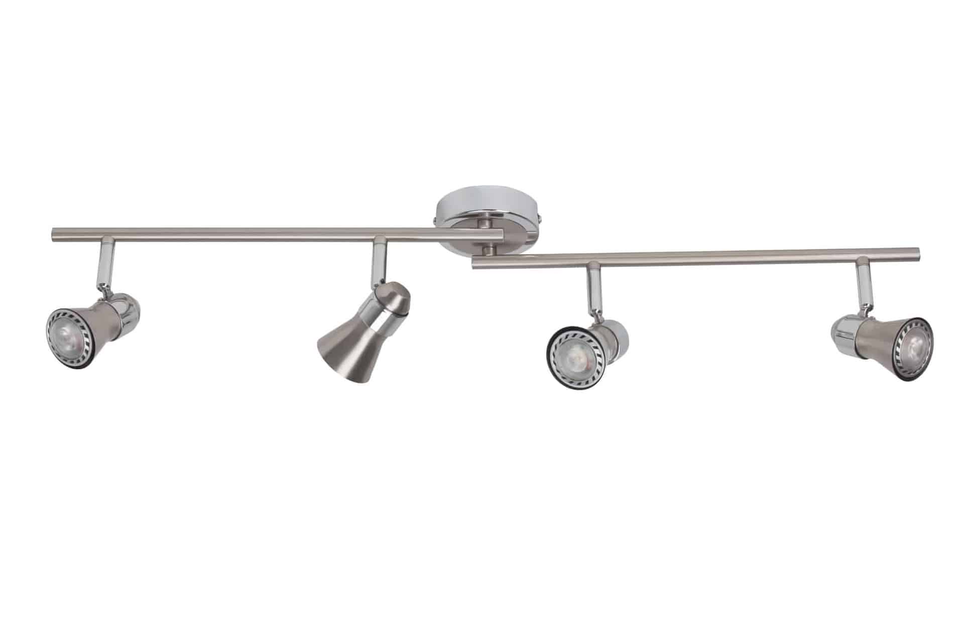 Deckenleuchte Mona, silber, 15,5 x 70 cm, Metall Strahler