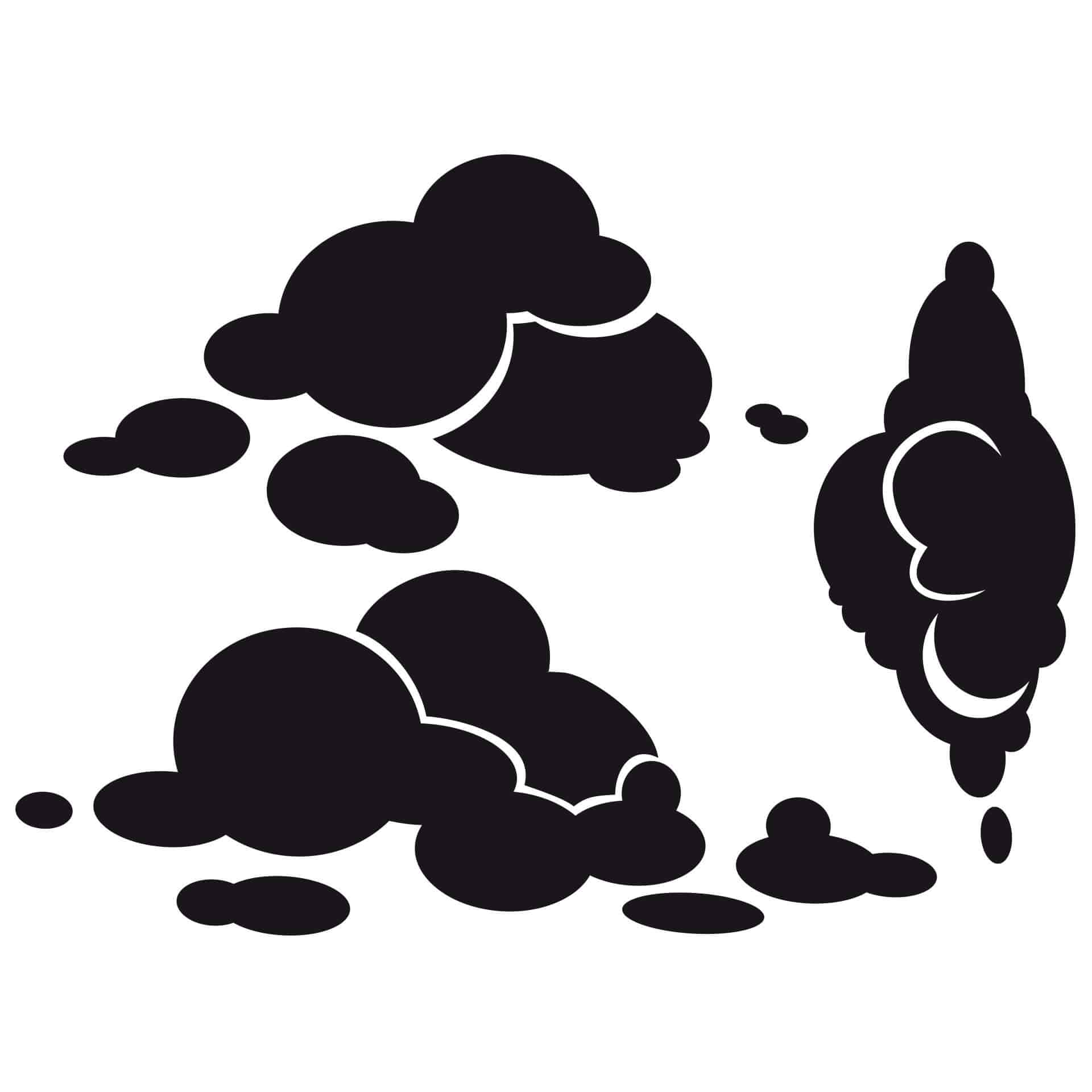 Wallsticker Sæt af skyer