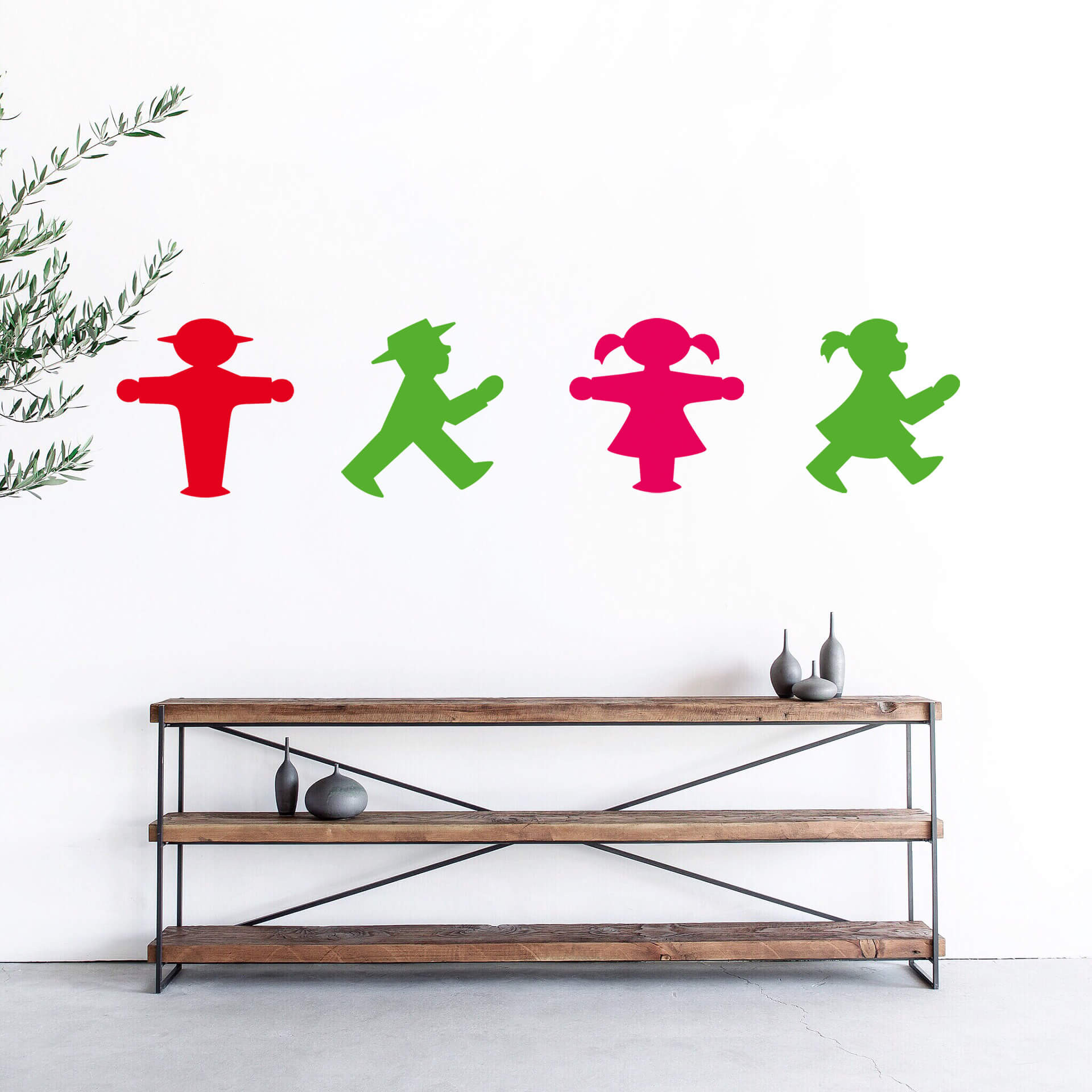 Wandtattoo Ampelmann Mann & Frau