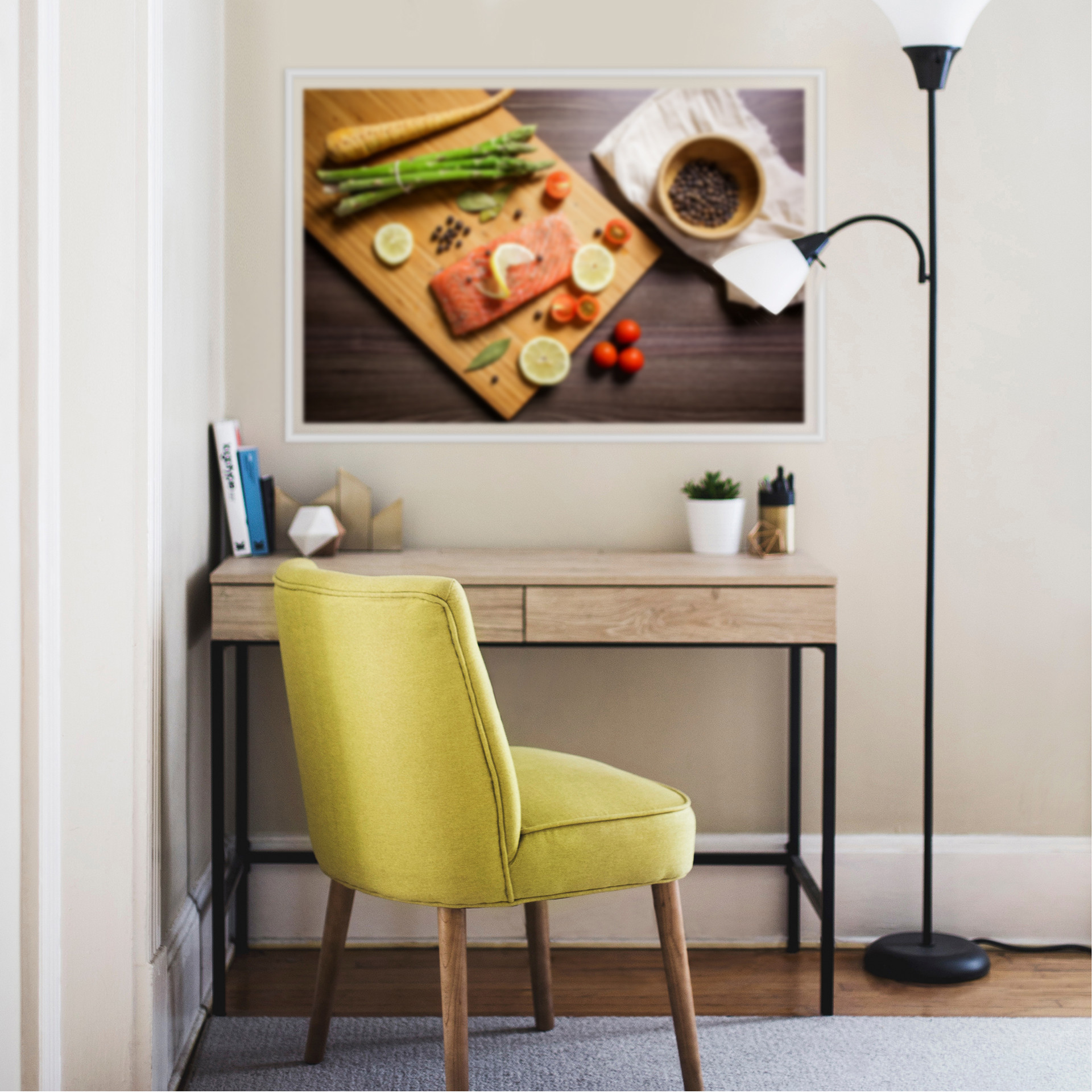 Wallprint Frischer Lachs