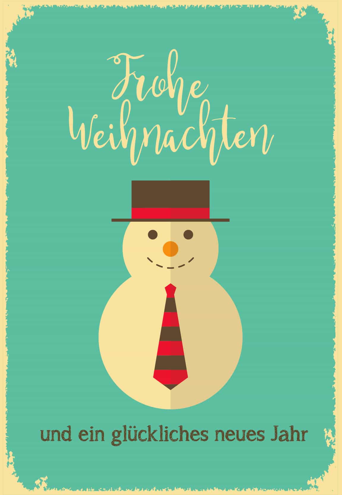 Gutschein Weihnachten - Schneemann