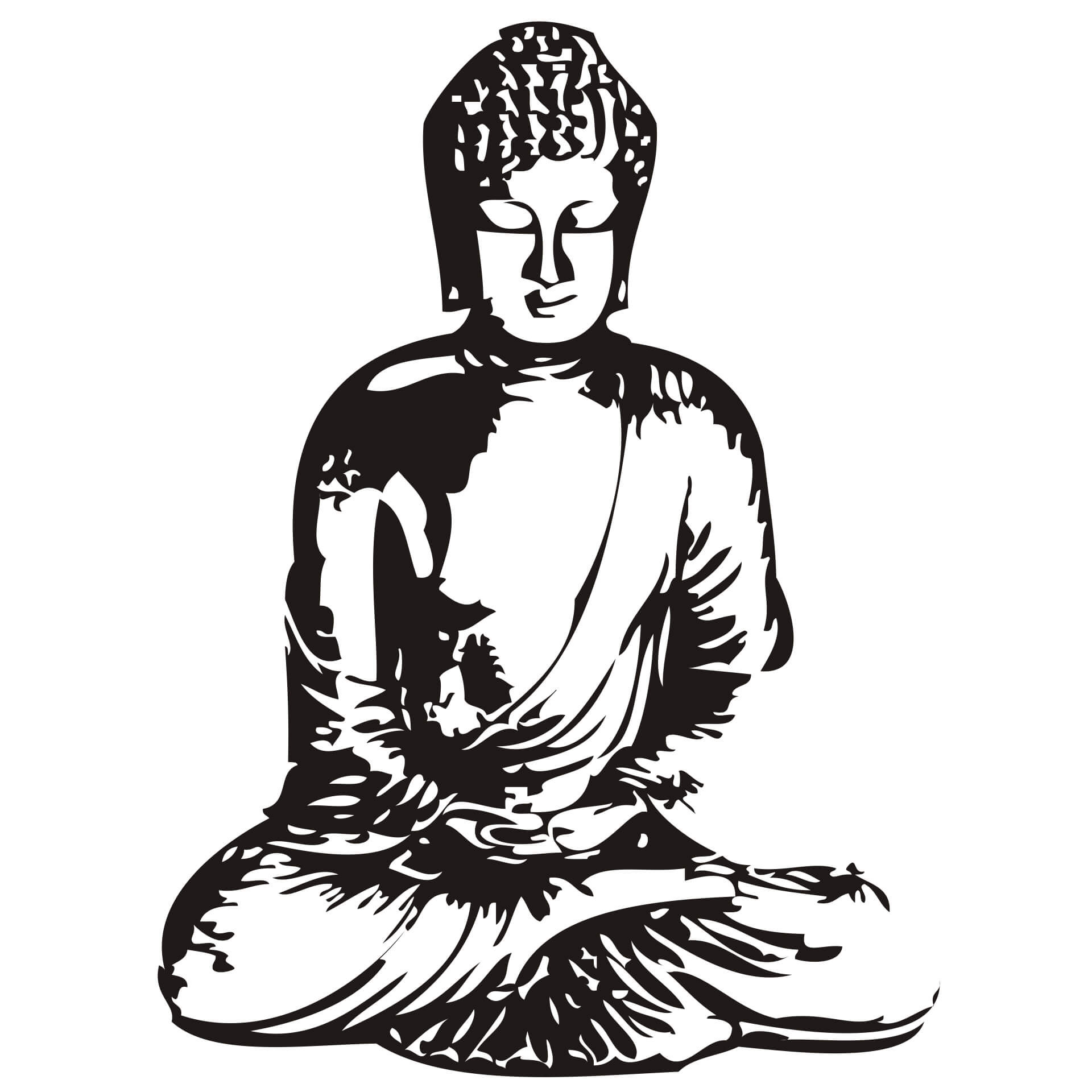 Wallsticker Buddha 2