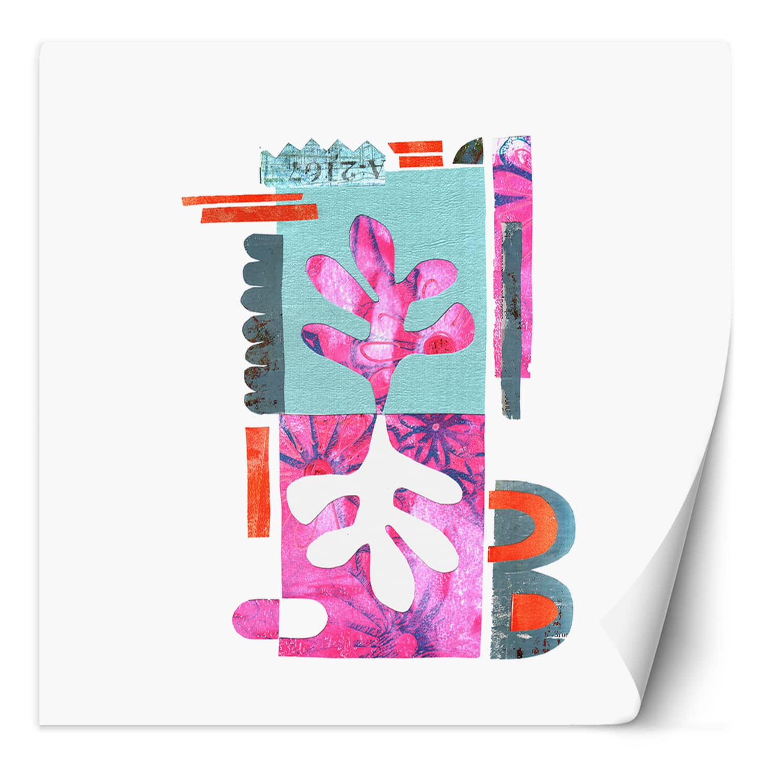 Fototapete, Rosa blau abstrakt - Andrea Haase