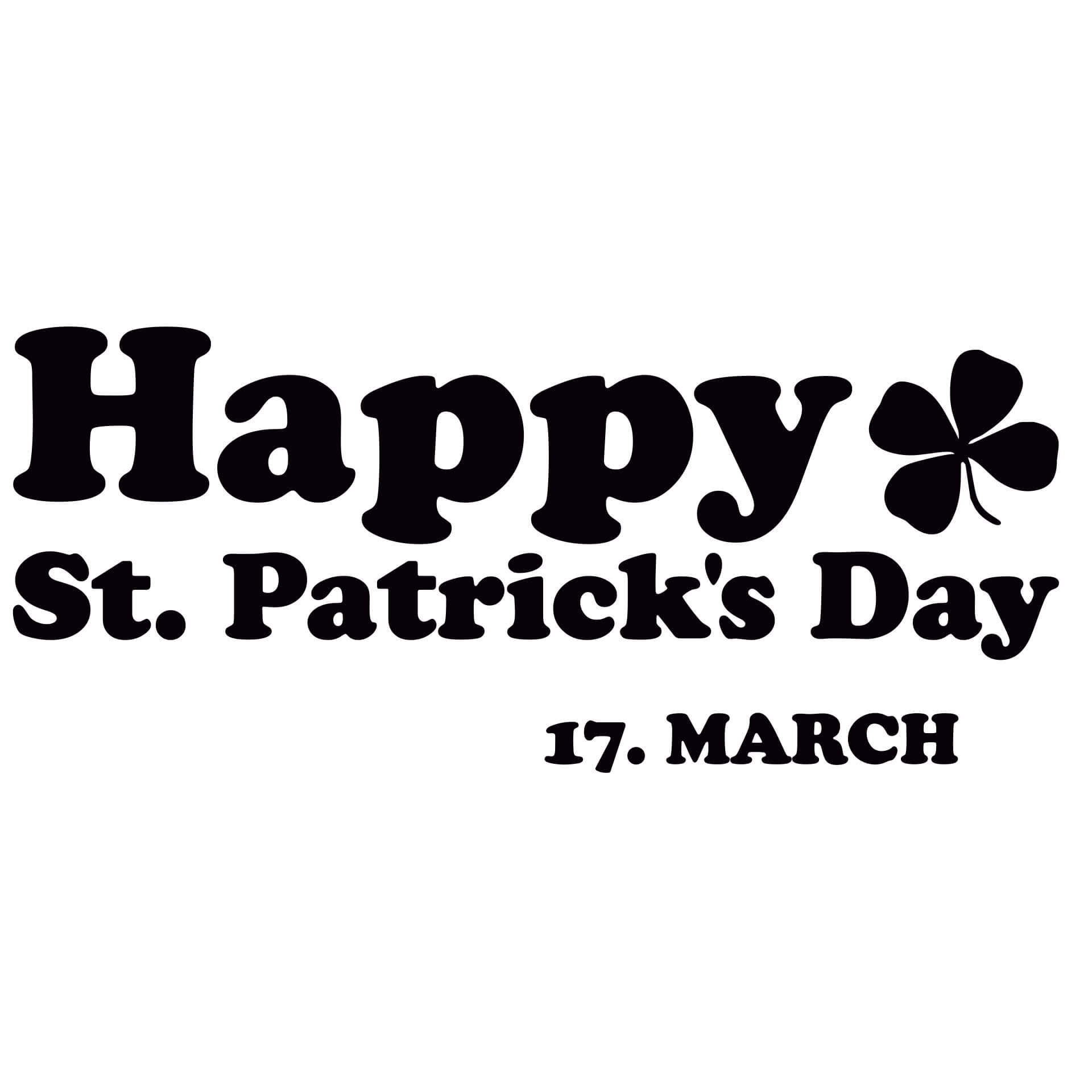 Wallsticker Happy St. Patrick's Day
