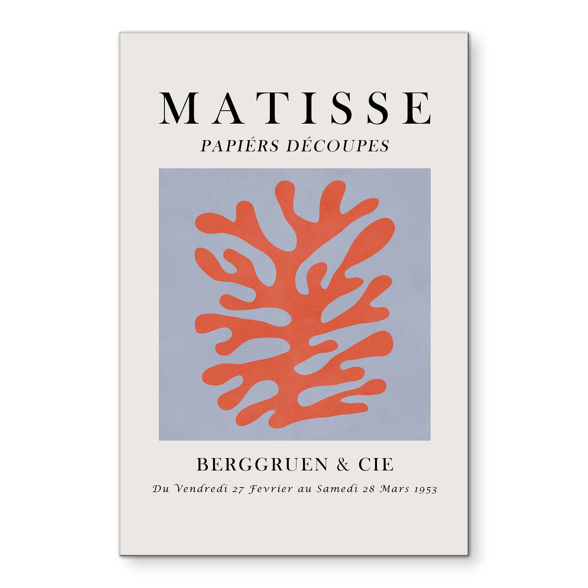 Billede Abstrakt koral i Matisse-stil - Costa - Alu-Dibond