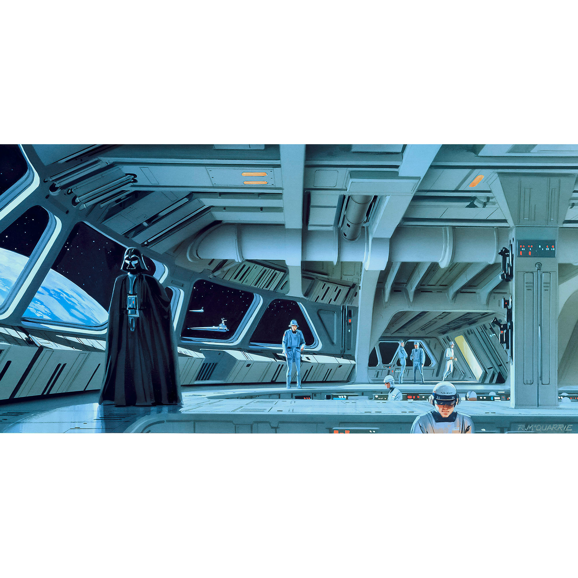 Vlies Fototapete - Star Wars Classic RMQ Stardestroyer Deck - 500 x 250 cm