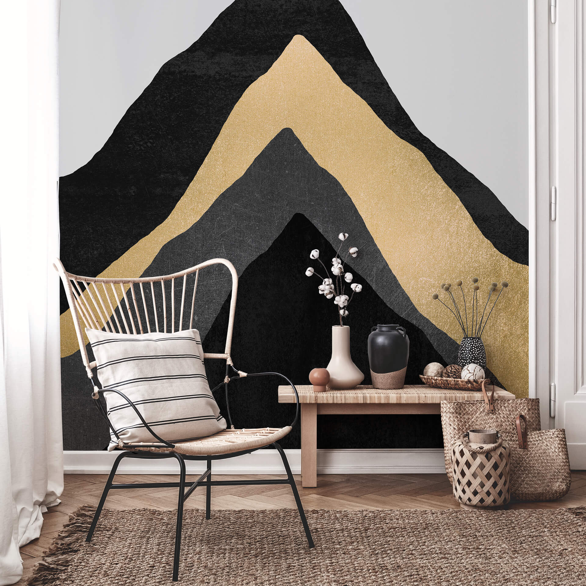 Fotobehang Fredriksson - Four Mountains