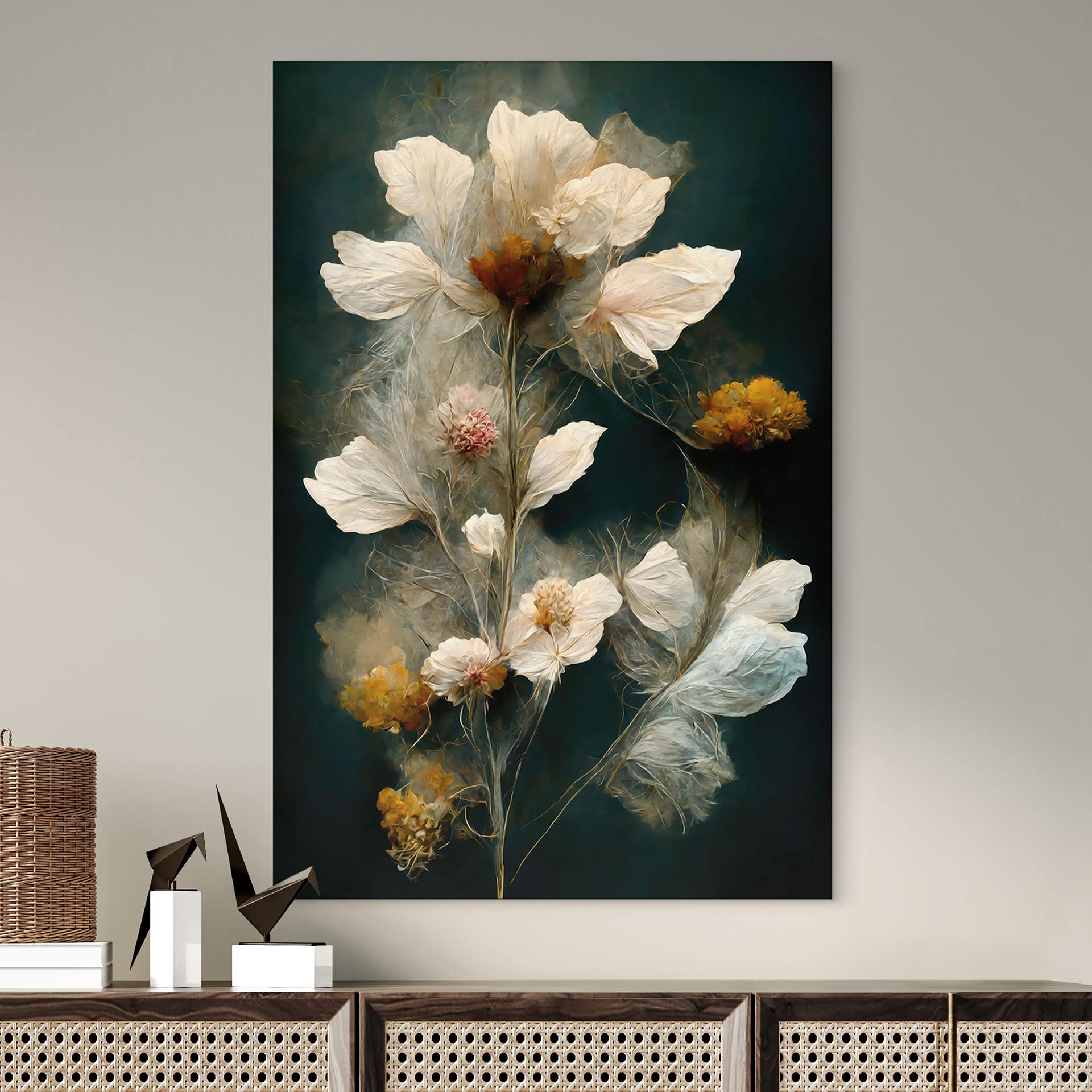 Transient blossoms - Treechild – print på aluminium (Alu-Dibond)