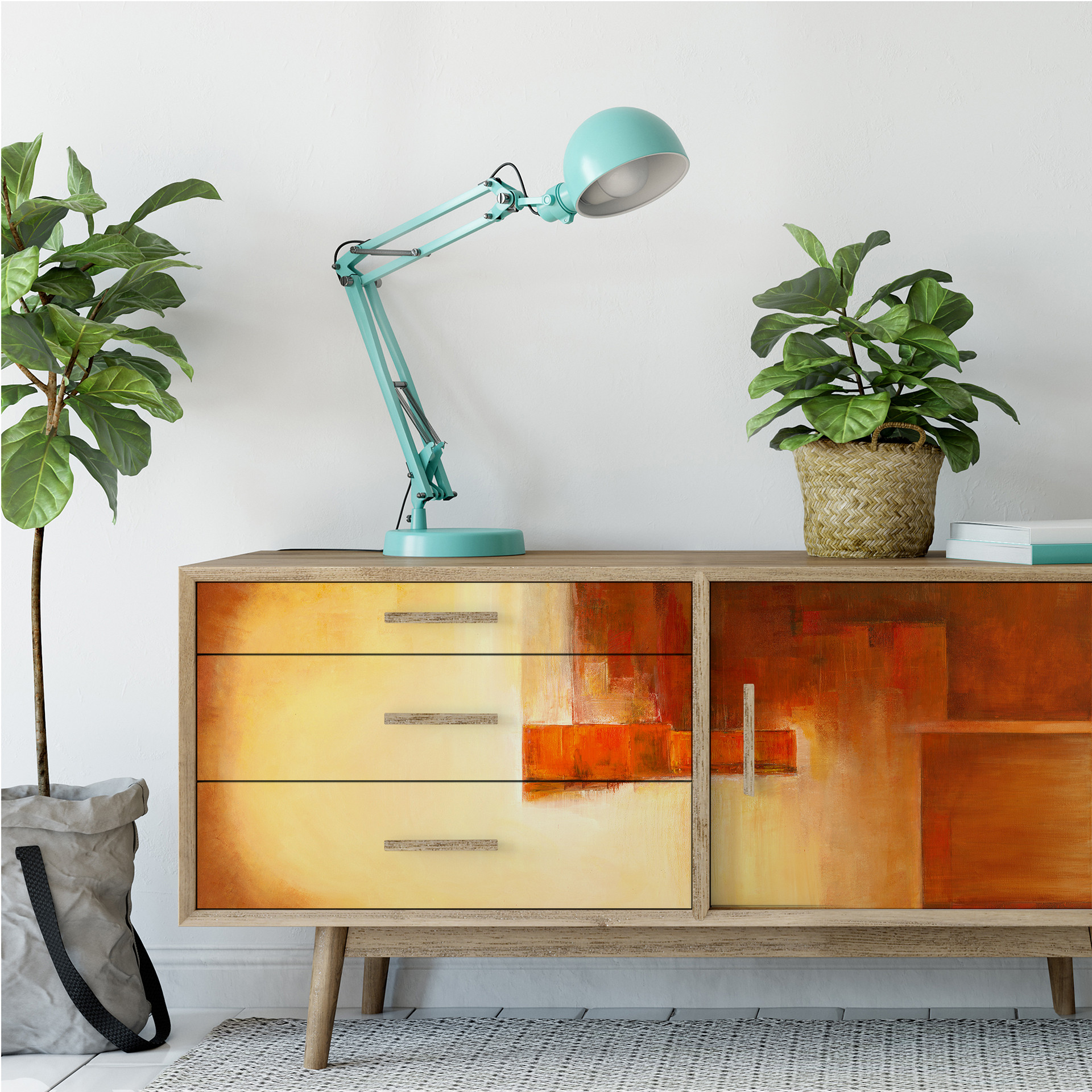 Wallprint Schüßler - Orange-Brown Balance