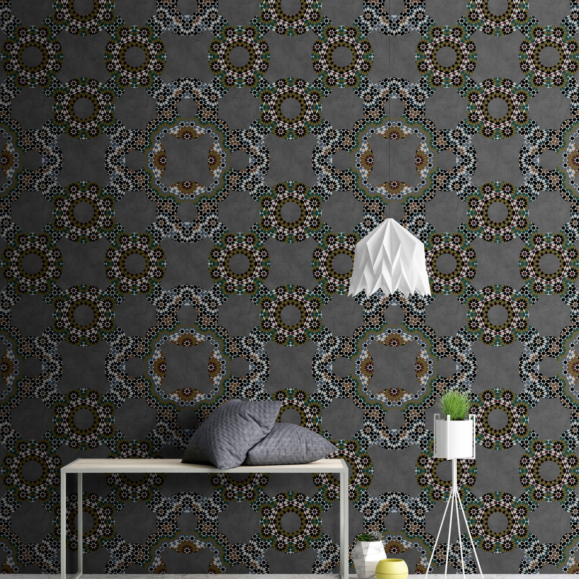Livingwalls Fotobehang Walls by Patel graphite 3