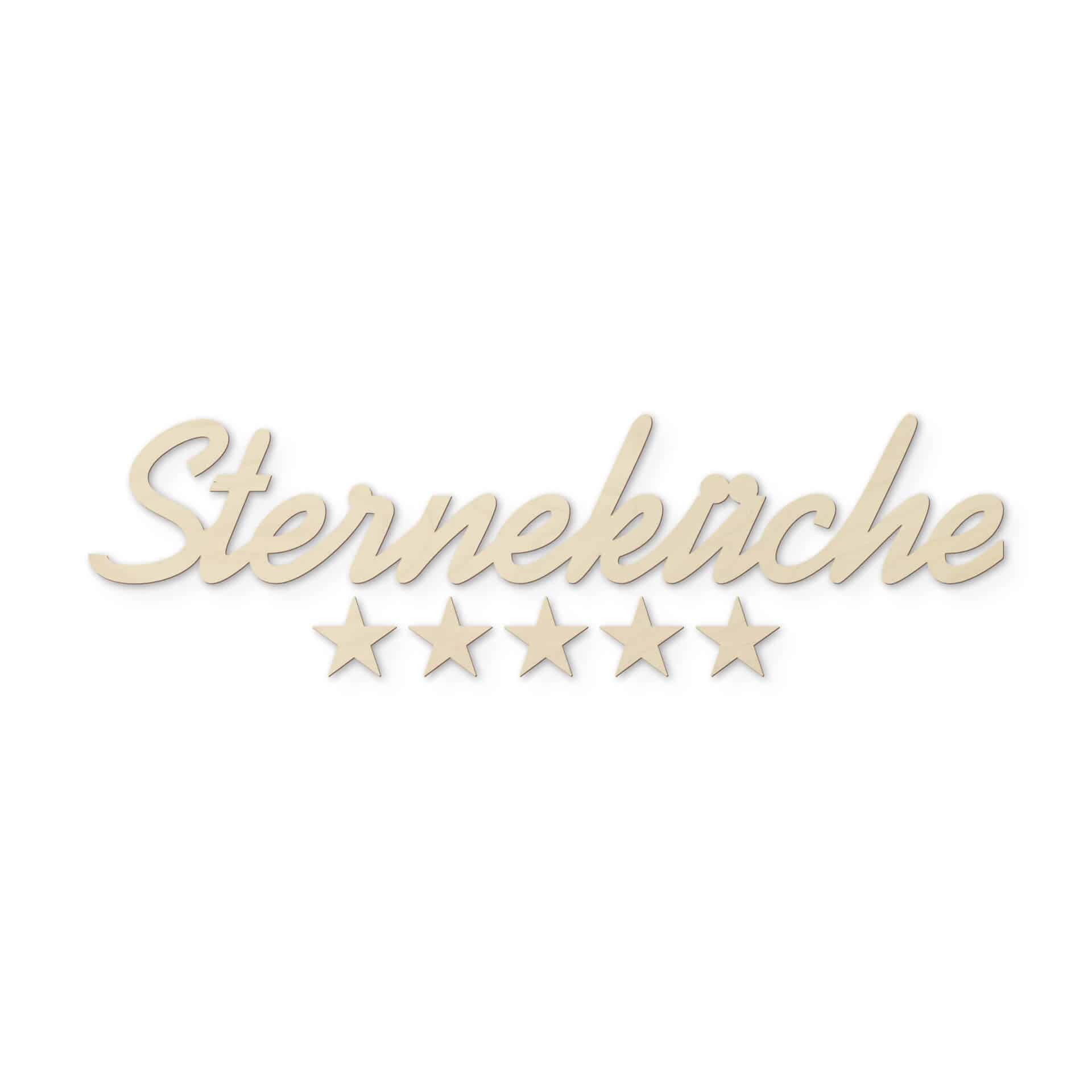 Træbogstaver - Sterneküche