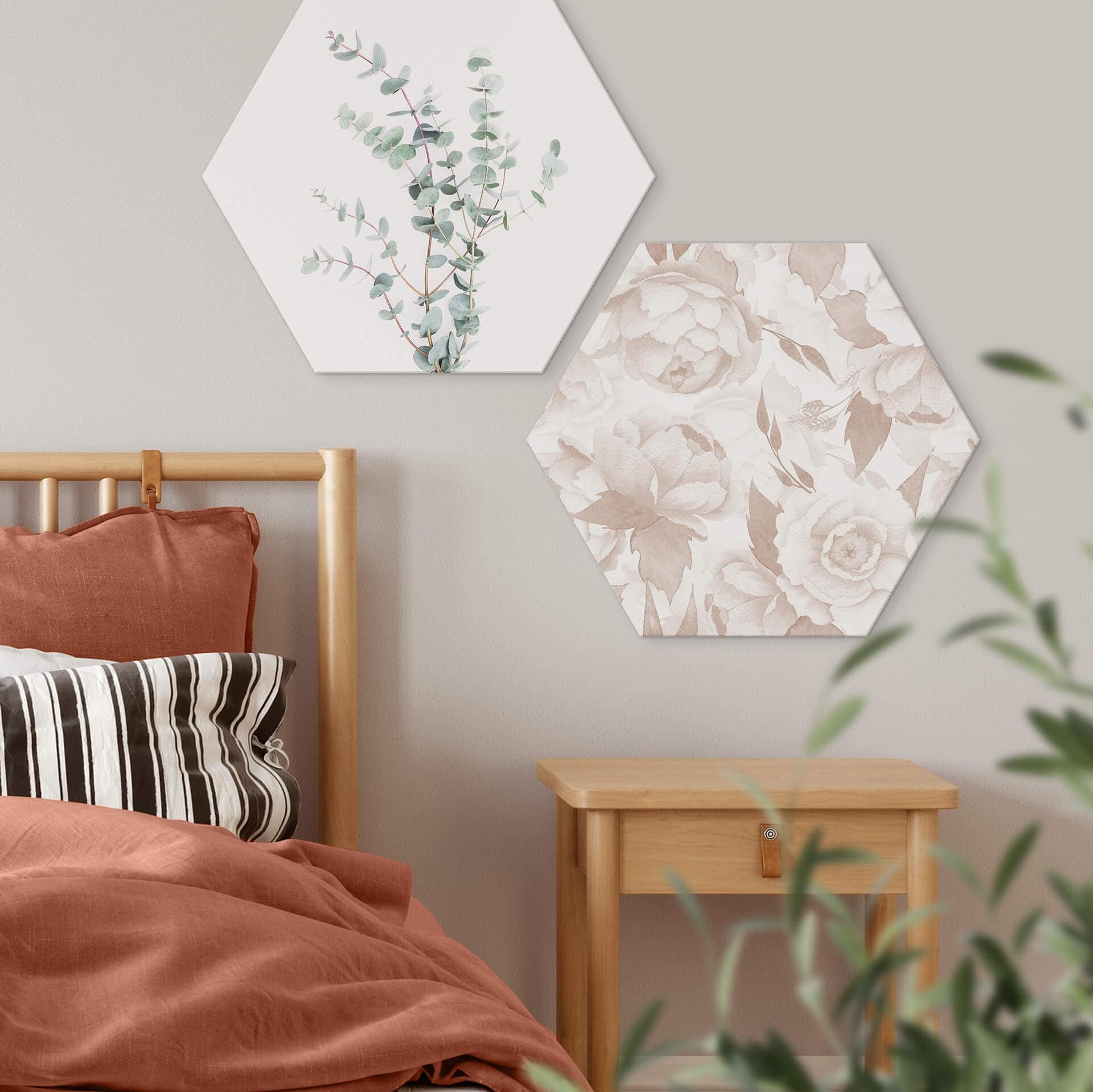 Hexagone - Alu-Dibond UN Designs - Pastel vintage