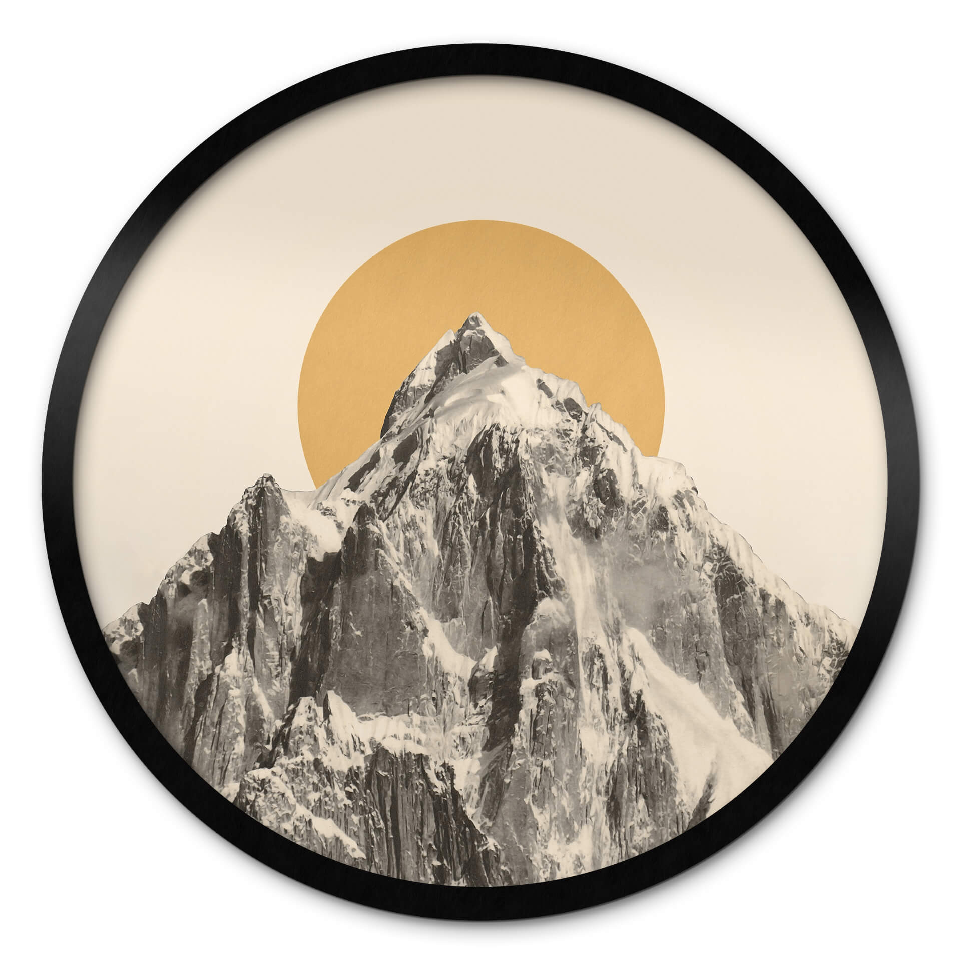 Poster Soleil derrière la montagne - Bodart