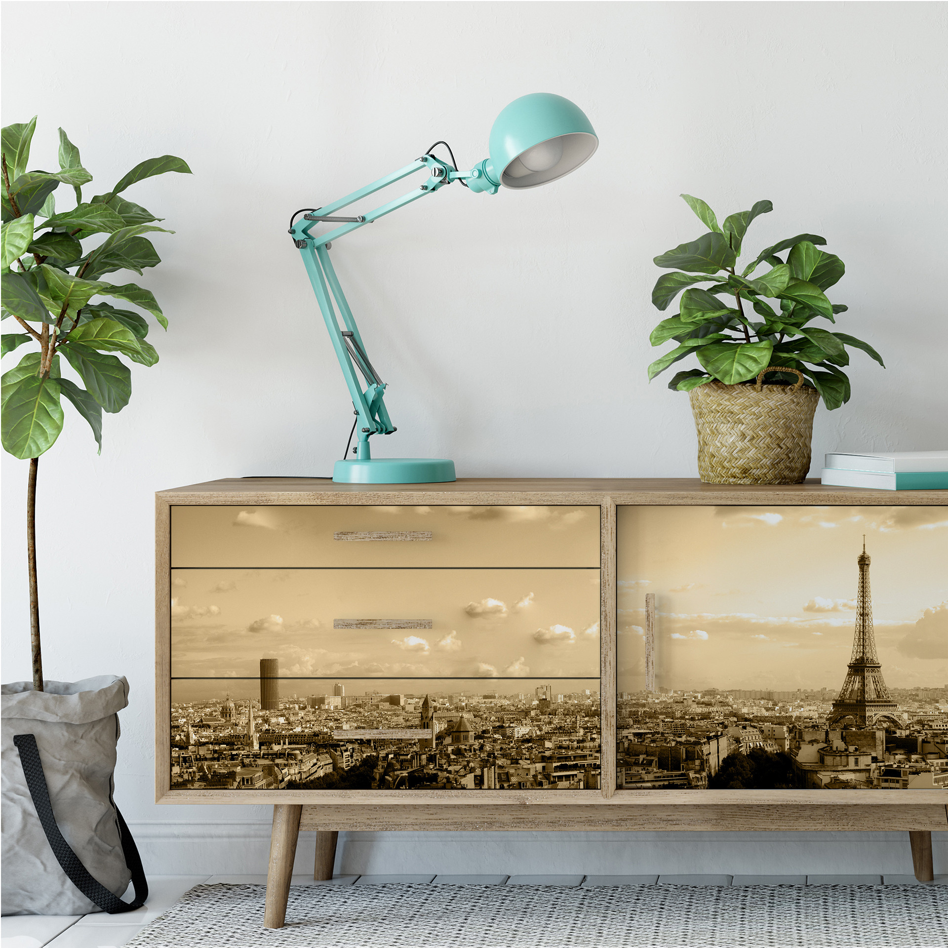 Wallprint Paris Skyline - Panorama