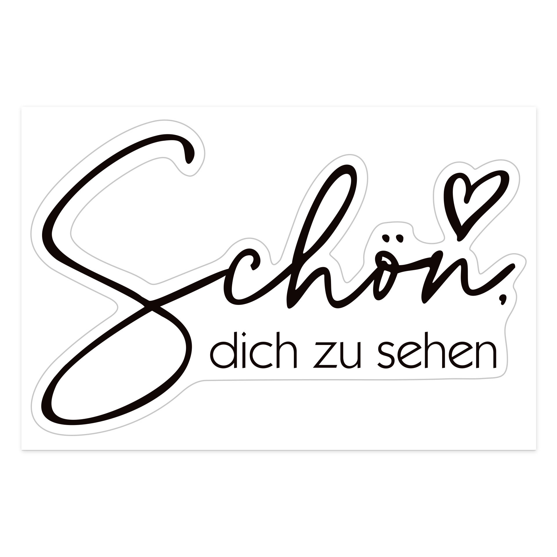 Spiegelsticker, Dekorativer Sticker Schön, dich zu sehen