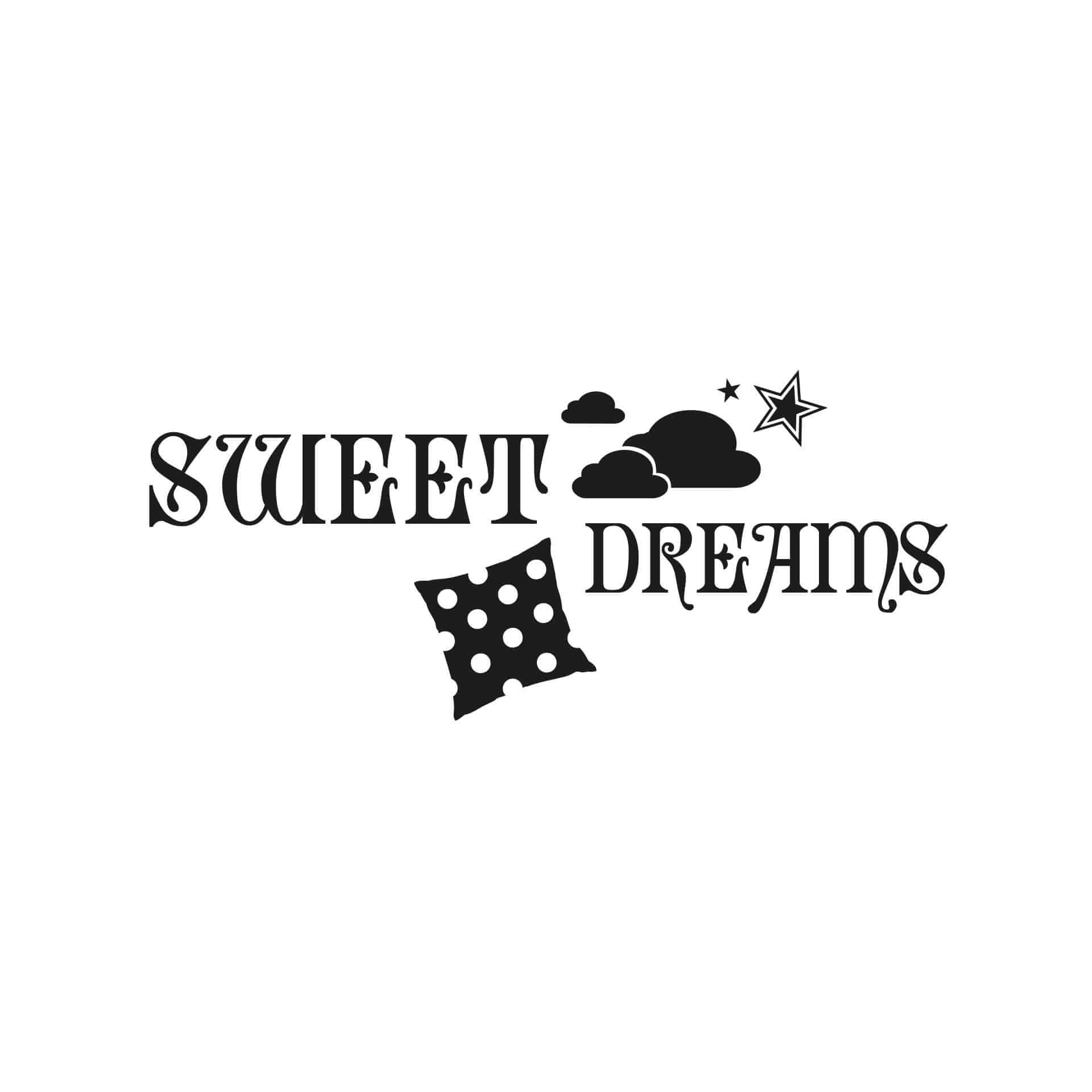 Wallsticker Sweet Dreams Pude