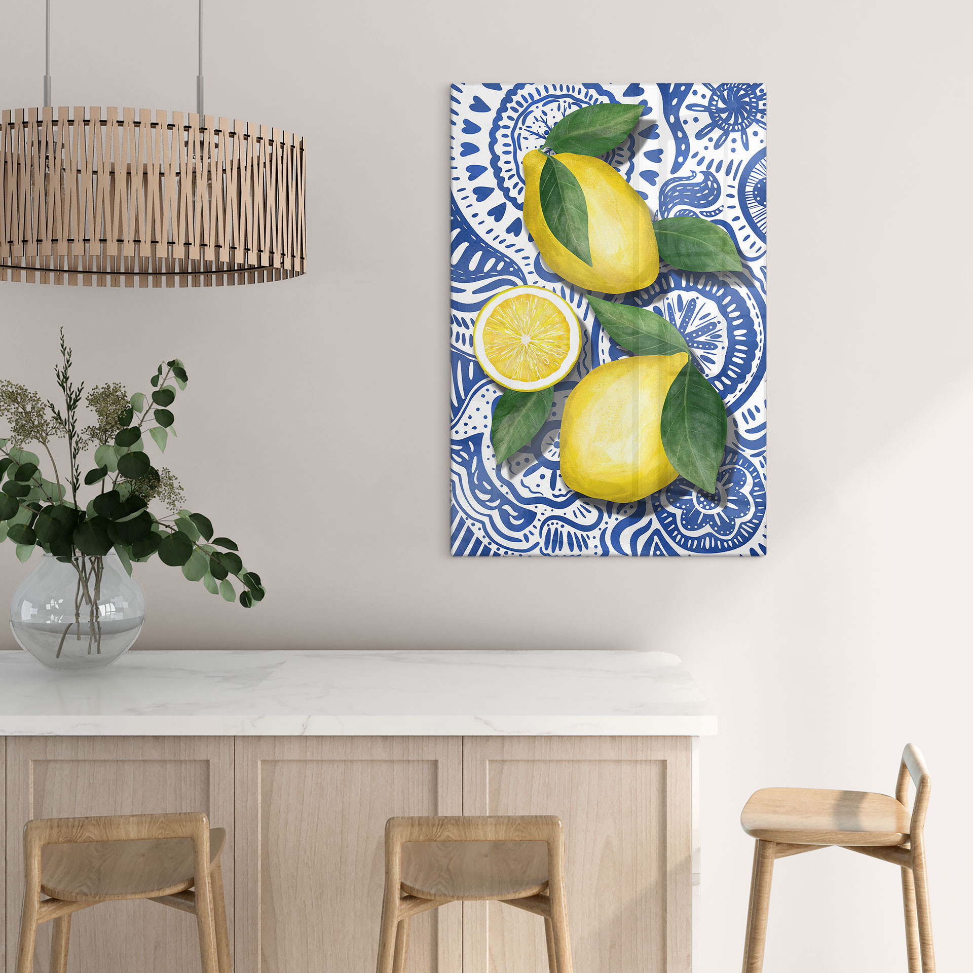 Glasbillede - Sicilianske citroner | Sommerflair til køkkenet - EMELIEmaria