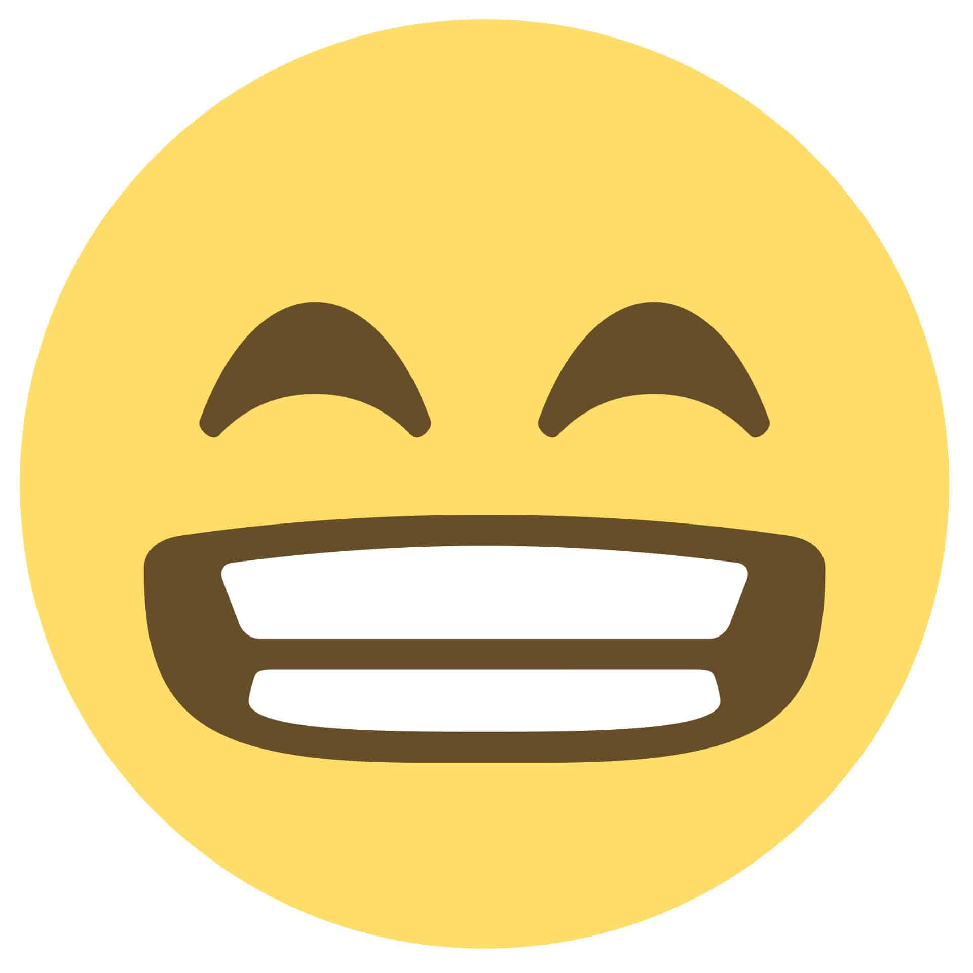 Wandtattoo Emoji Grinning Face