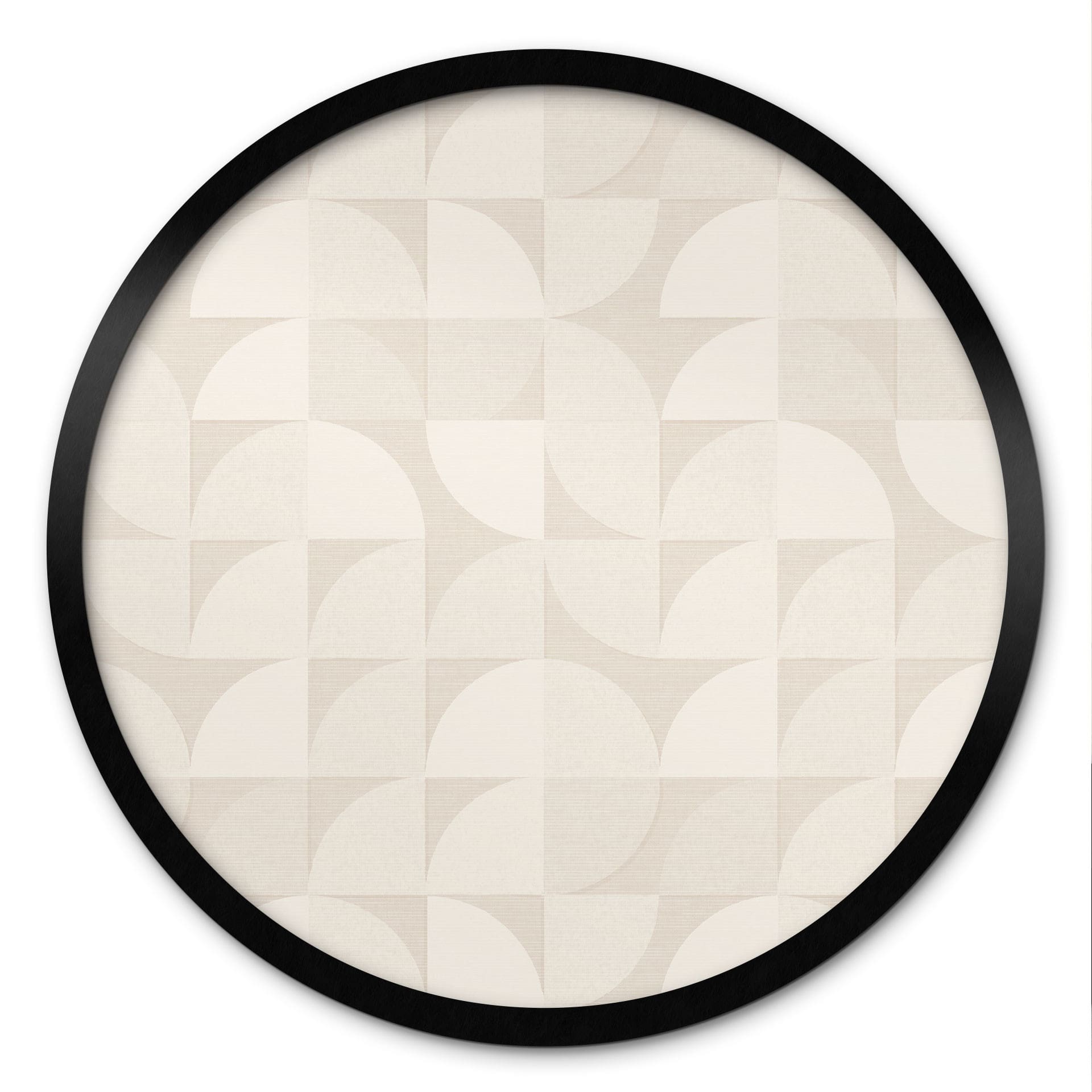 Poster Demi-cercles style rétro - Bloomery Decor - Rond