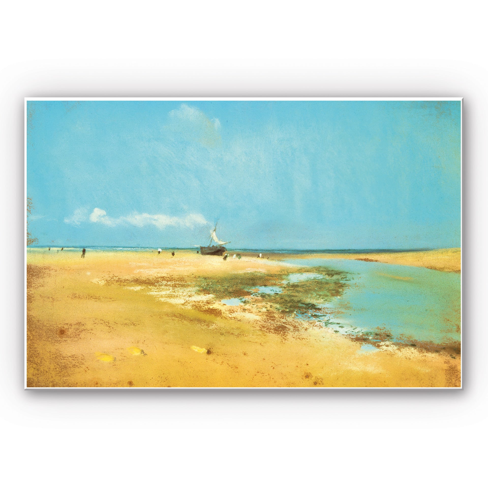 Wandbild Degas - Strand bei Ebbe