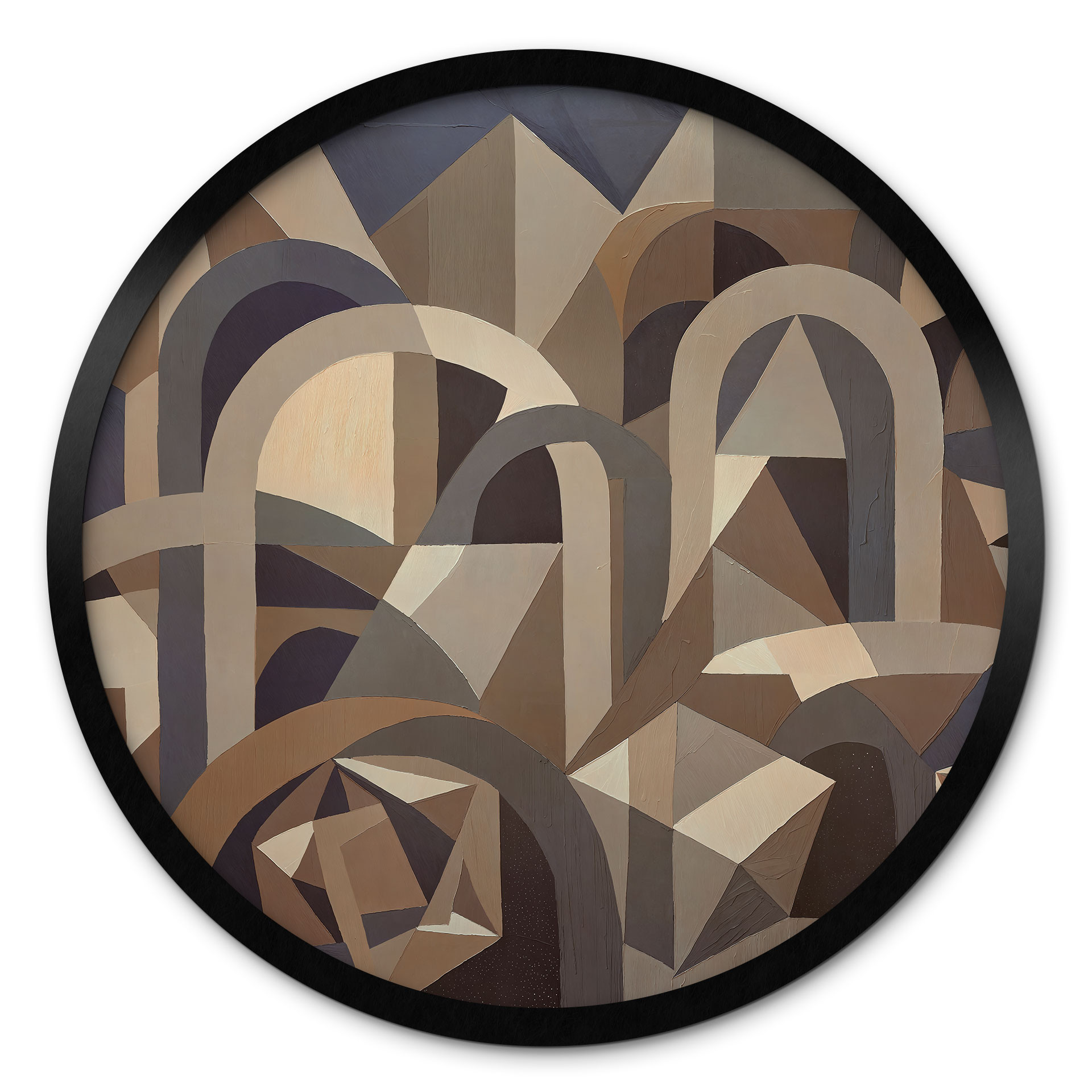 Poster Silent Axis - Architettura Geometrica - Sir Edward x Grigory Gladarev - Rotondo