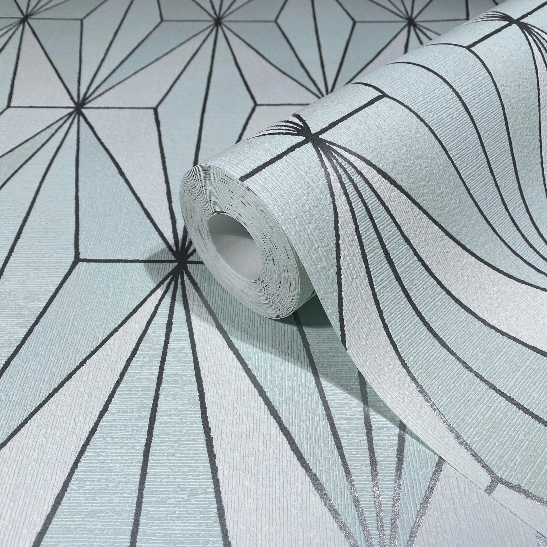 Vliestapete Grafisch Modern in Grün