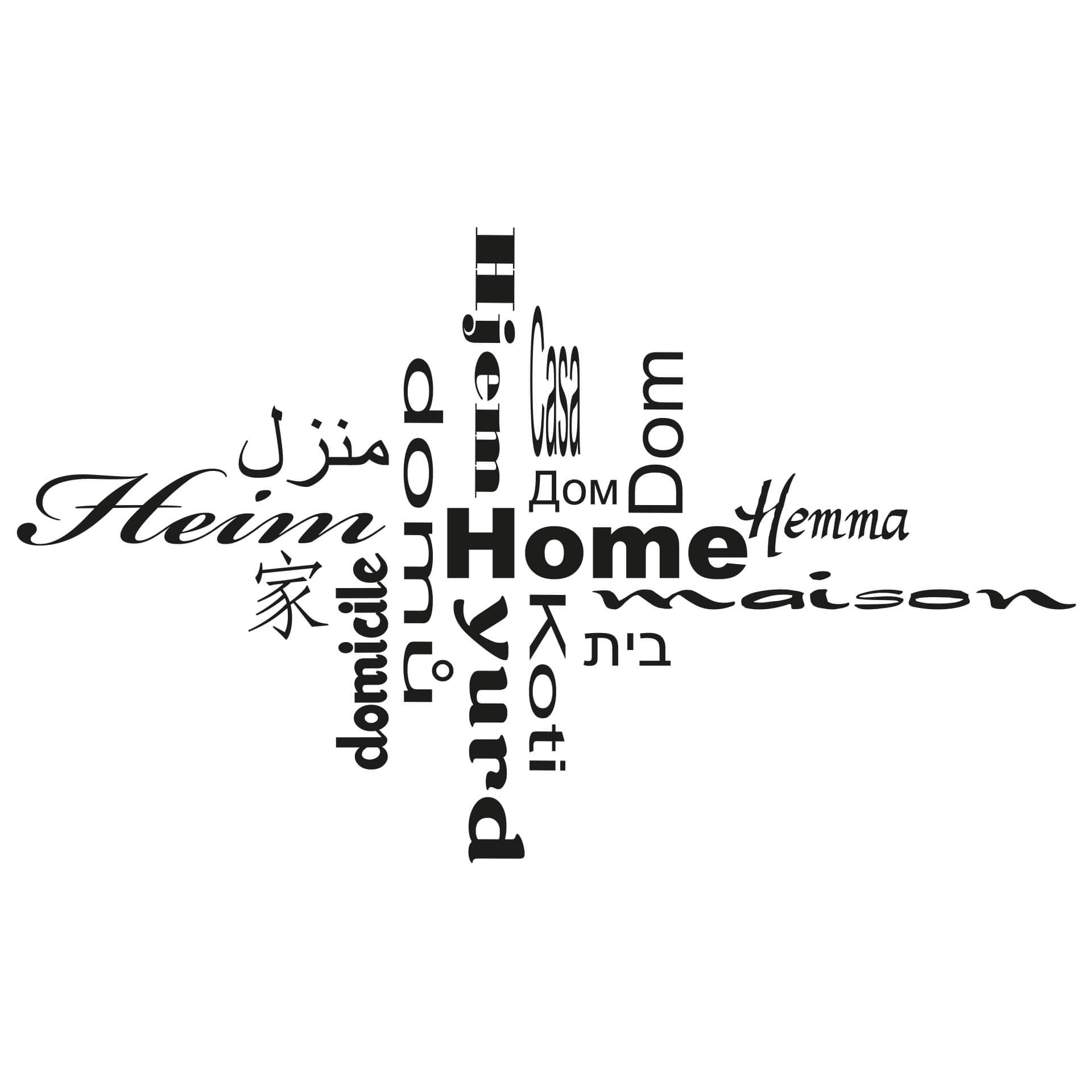 Wallsticker Hjem Multikulturelt