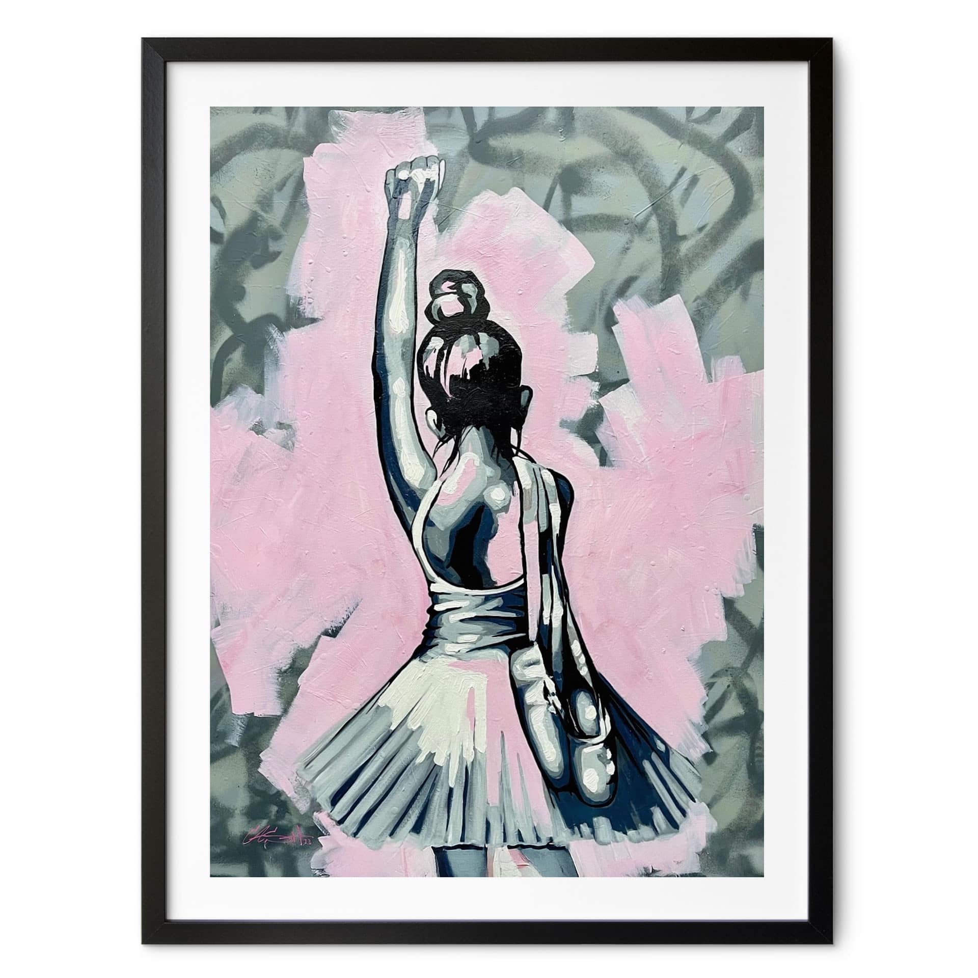 Poster Ballerine Forte Style Street Art - Habib