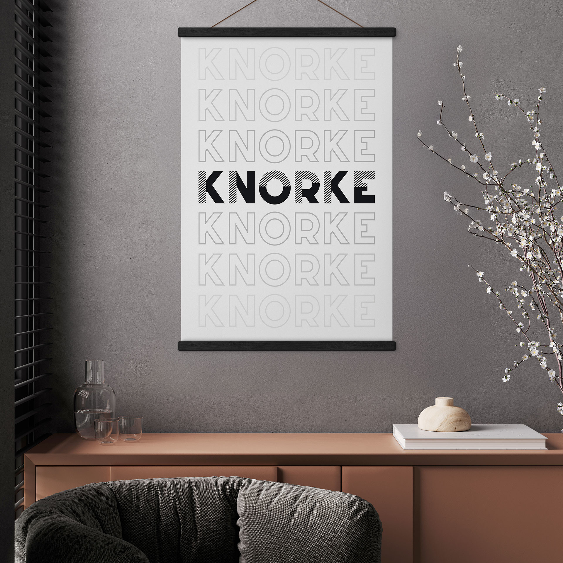Stoffbild Typograife - Knorke