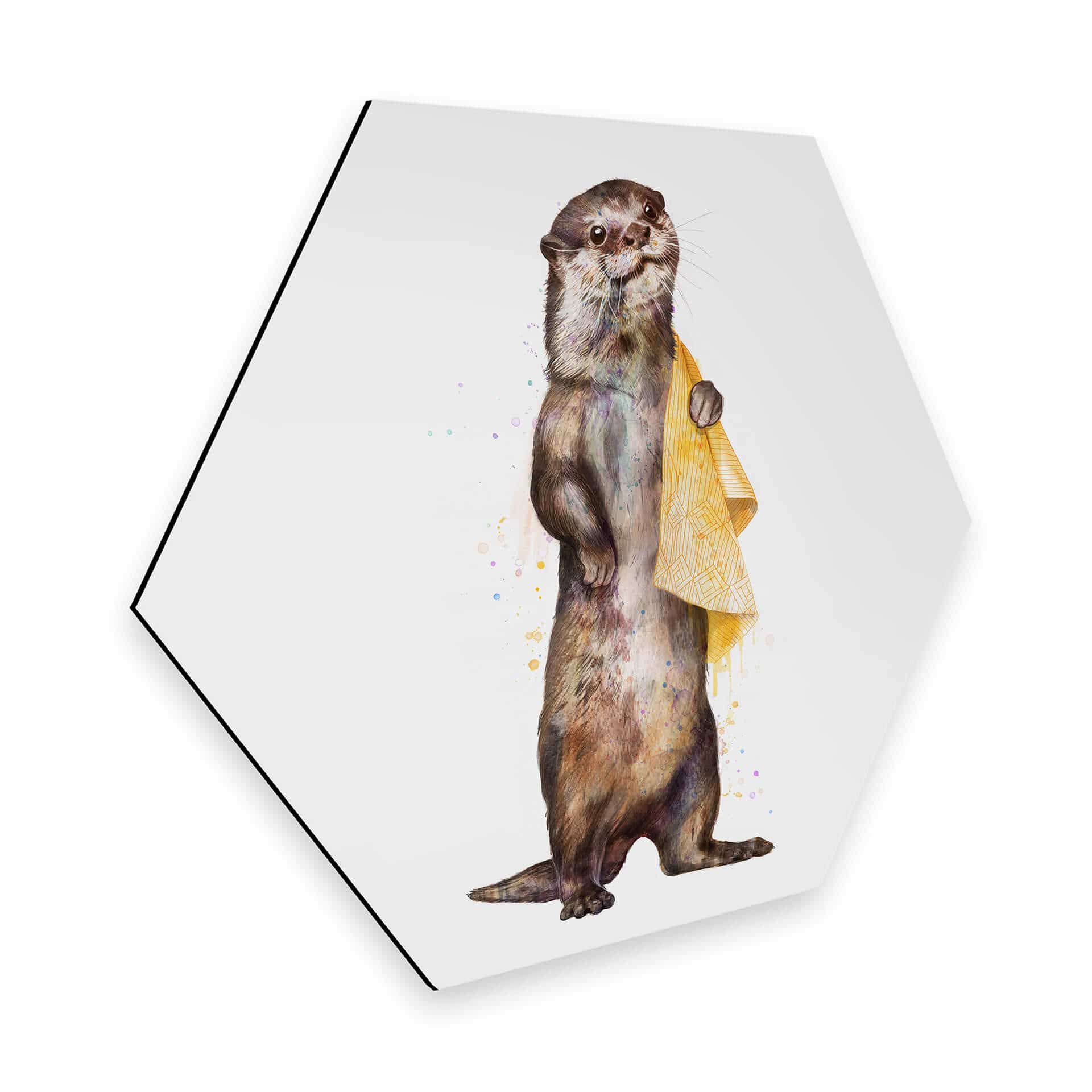 Hexagon - Alu-Dibond Graves - Otter