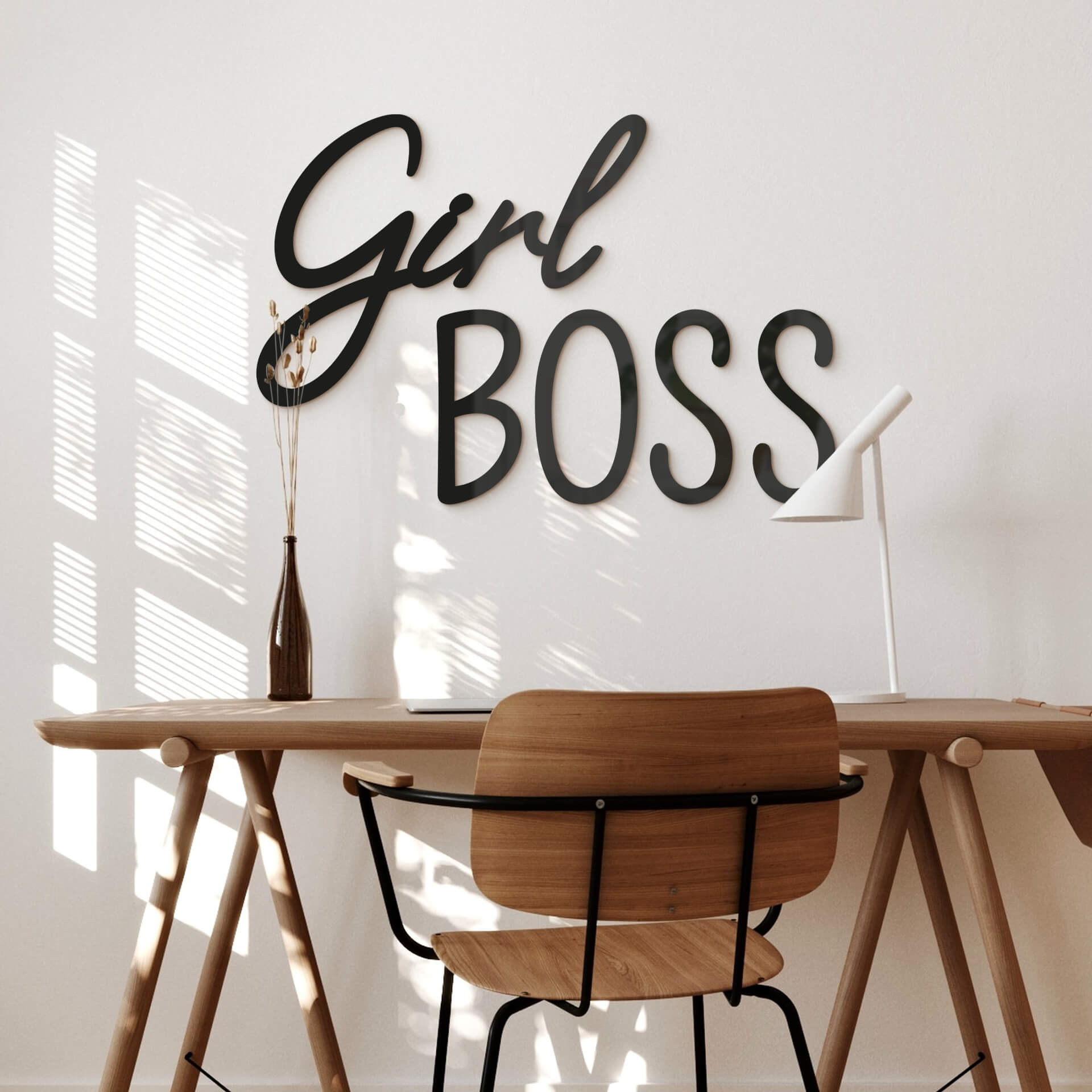 napis 3D Girl Boss - dekoracja akrylowa