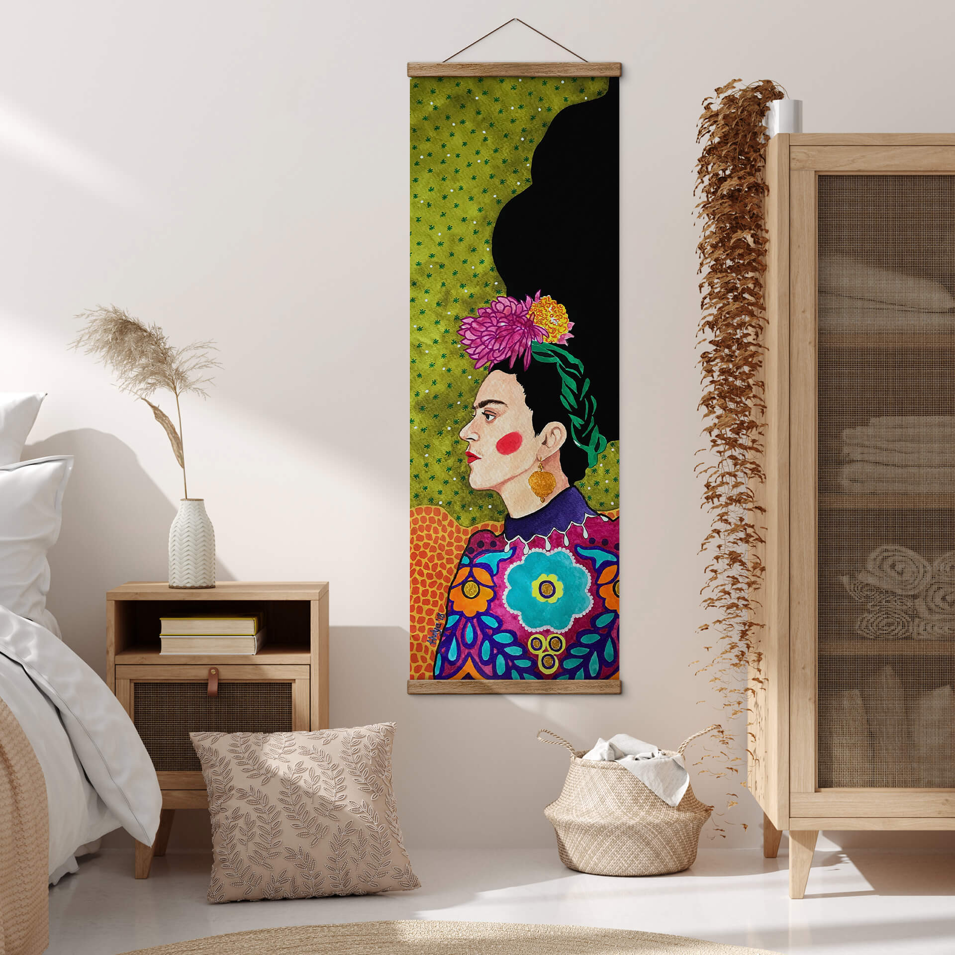 Obraz tkaniny Hülya - Frida w portrecie - Panorama