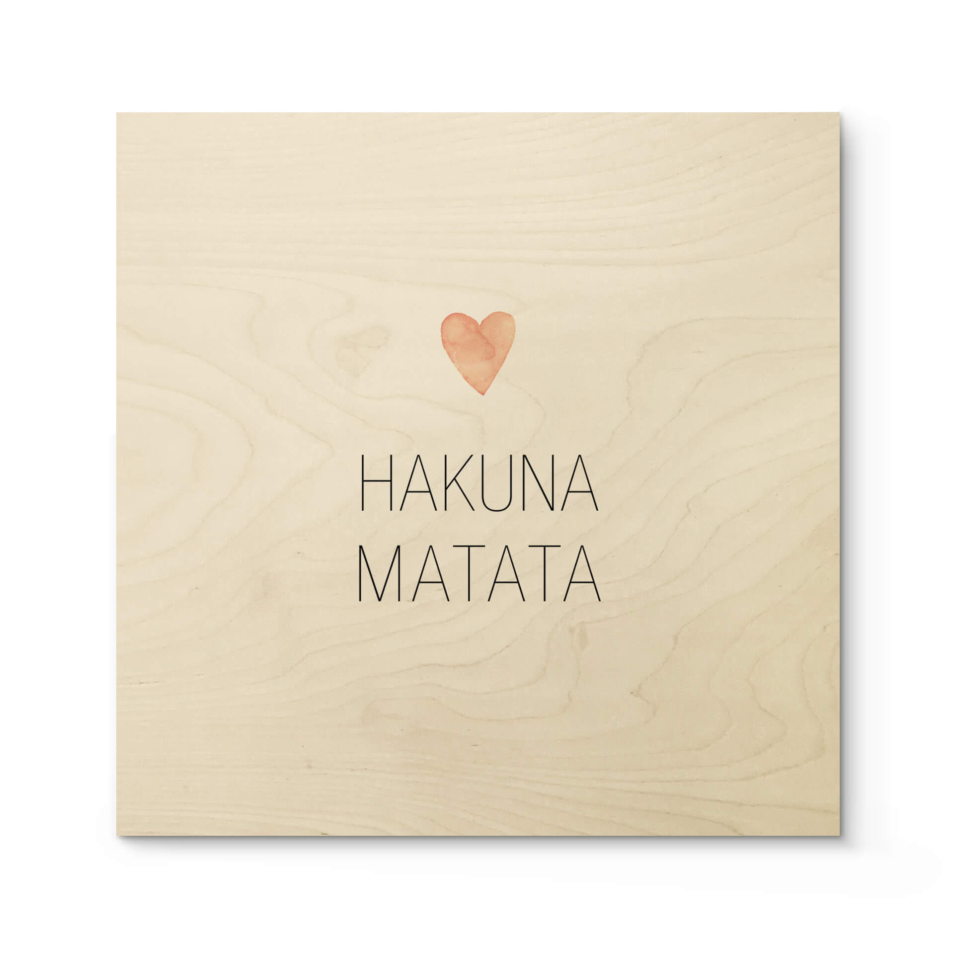 Plakat drewniany Confetti & Cream - Hakuna Matata - Square