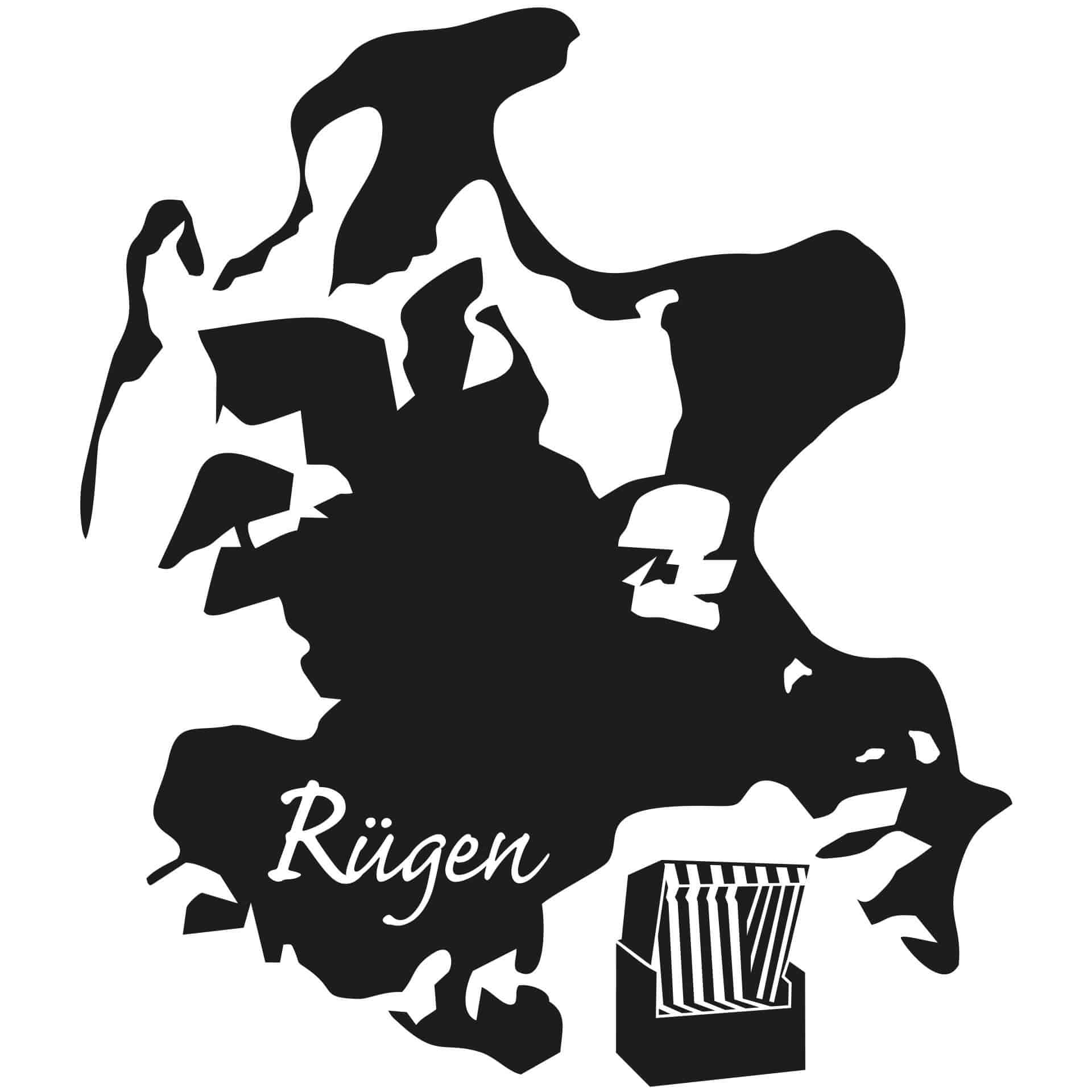 Wandtattoo Rügen Insel Skyline