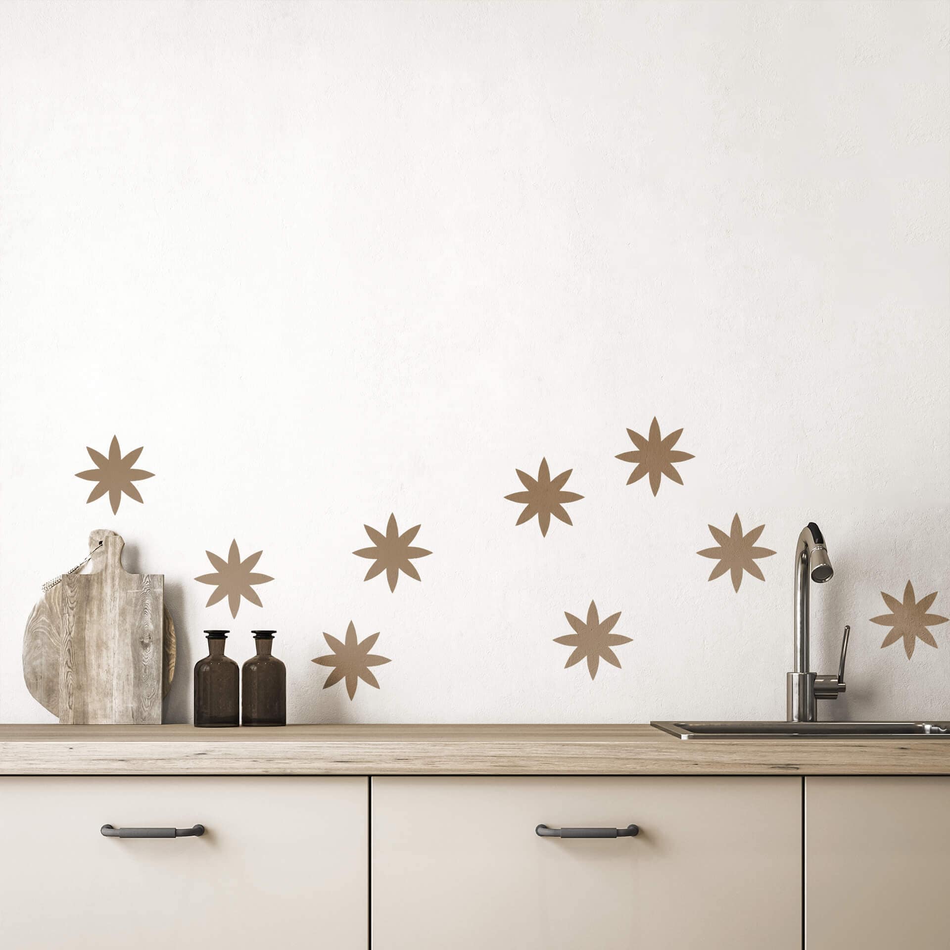 Wallsticker Blomster sæt 2