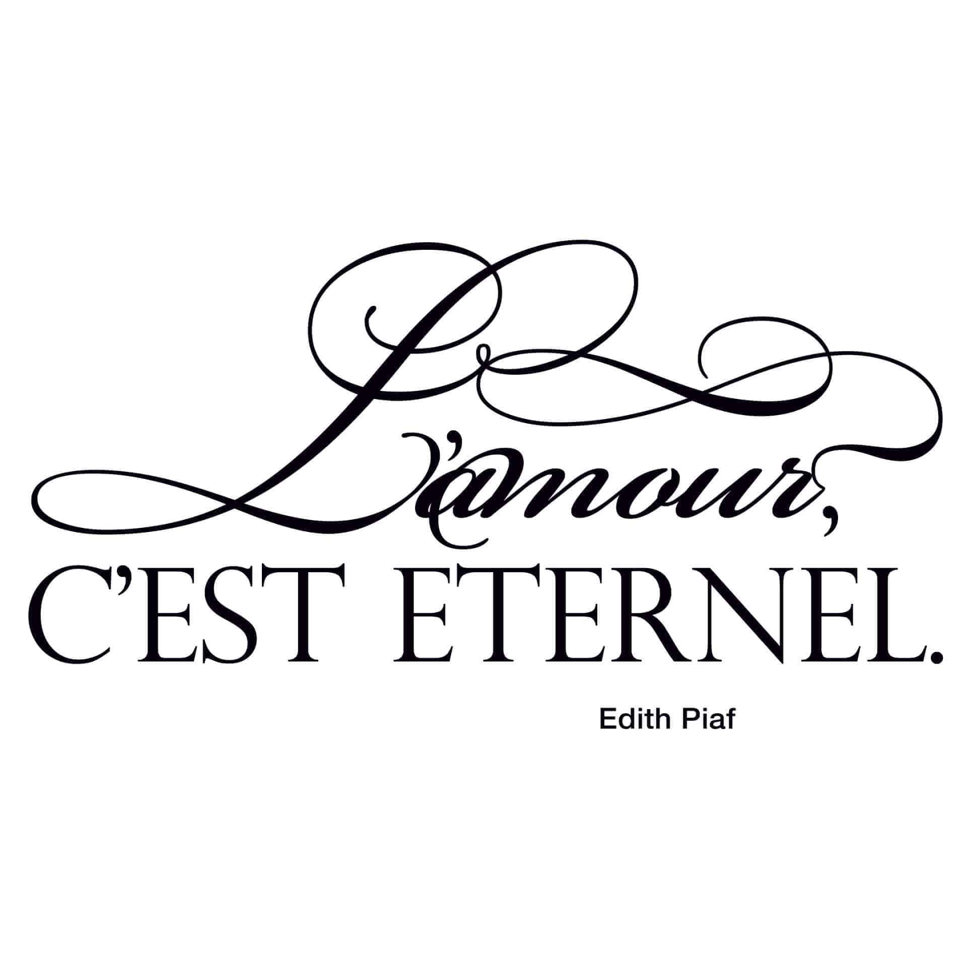 Wallsticker L'amour c'est éternel