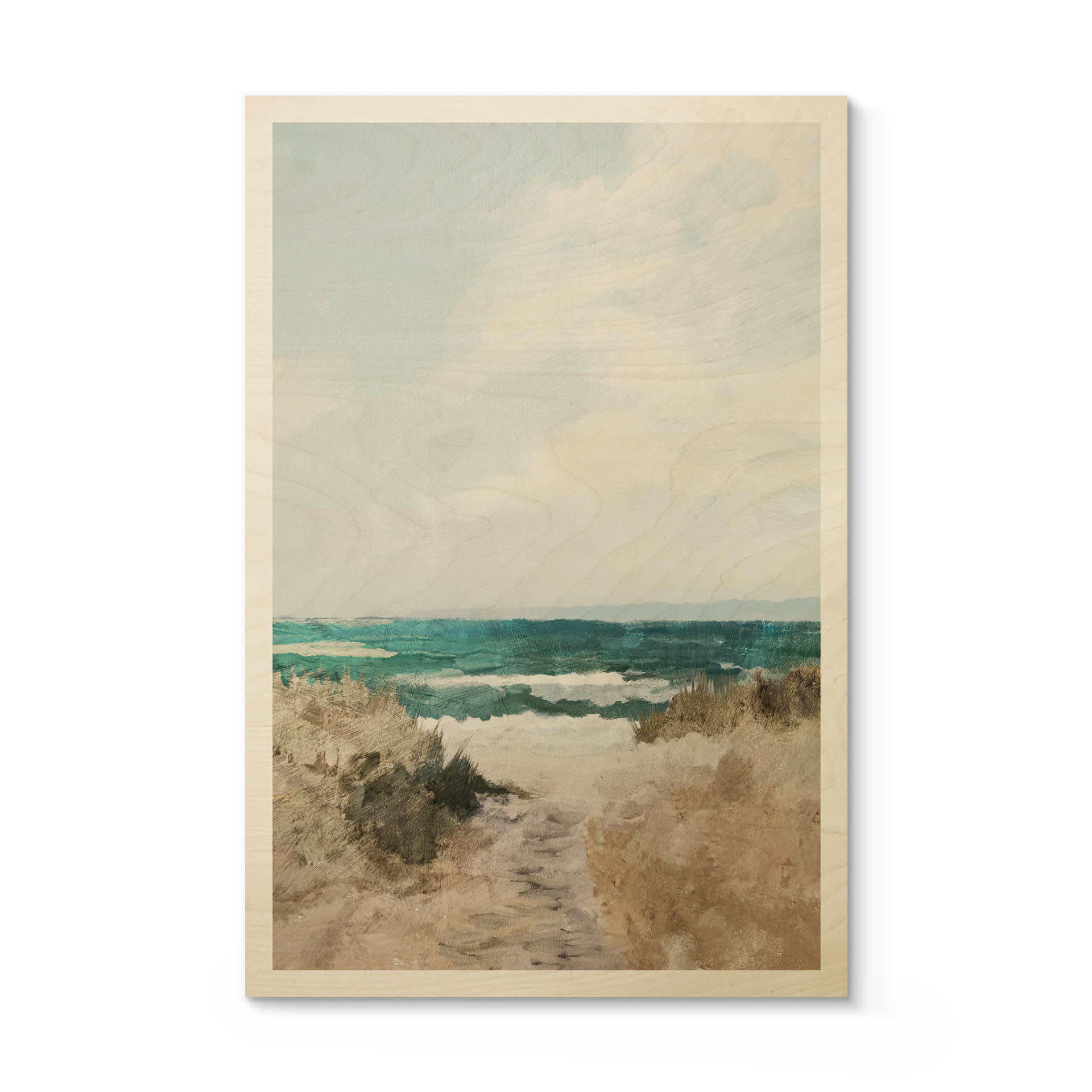 Plakat drewniany Wydmowa ścieżka na plażę - Hobday