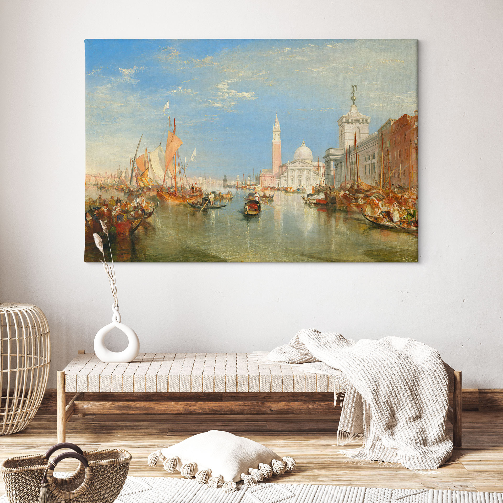 Obraz na płótnie Turner - Wenecja, Dogana i S. Giorgio Maggiore