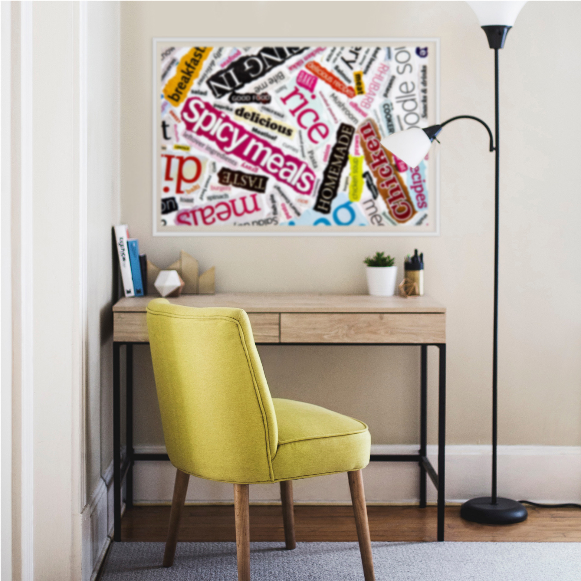 Wallprint W - Schnipselcollage mit Geschmack