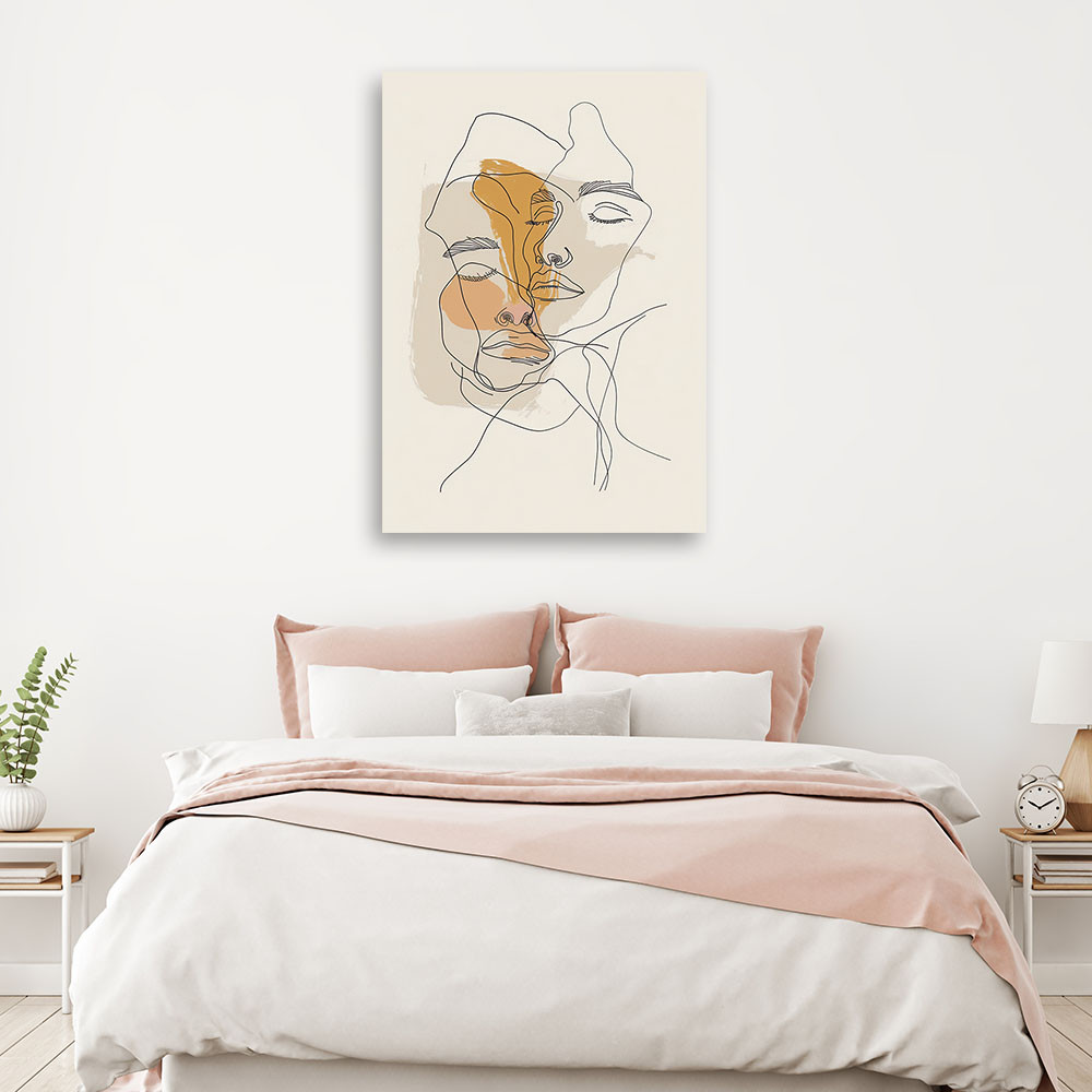Leinwandbild Minimalistische Umrisse