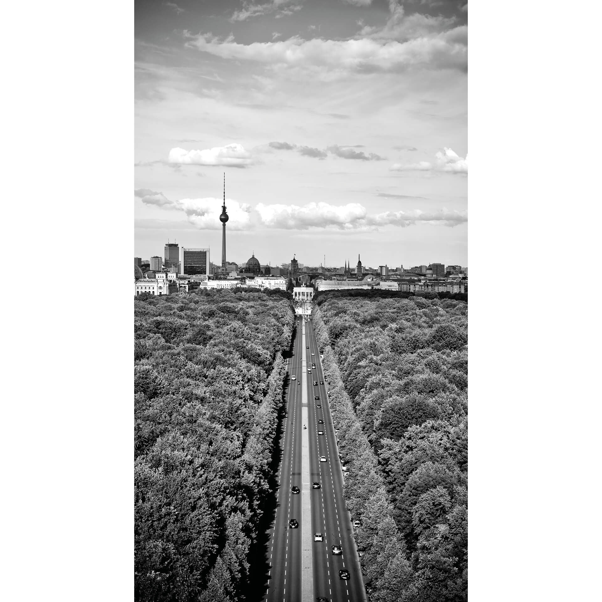 Fotobehang Heaven above Berlin (144x260 cm)