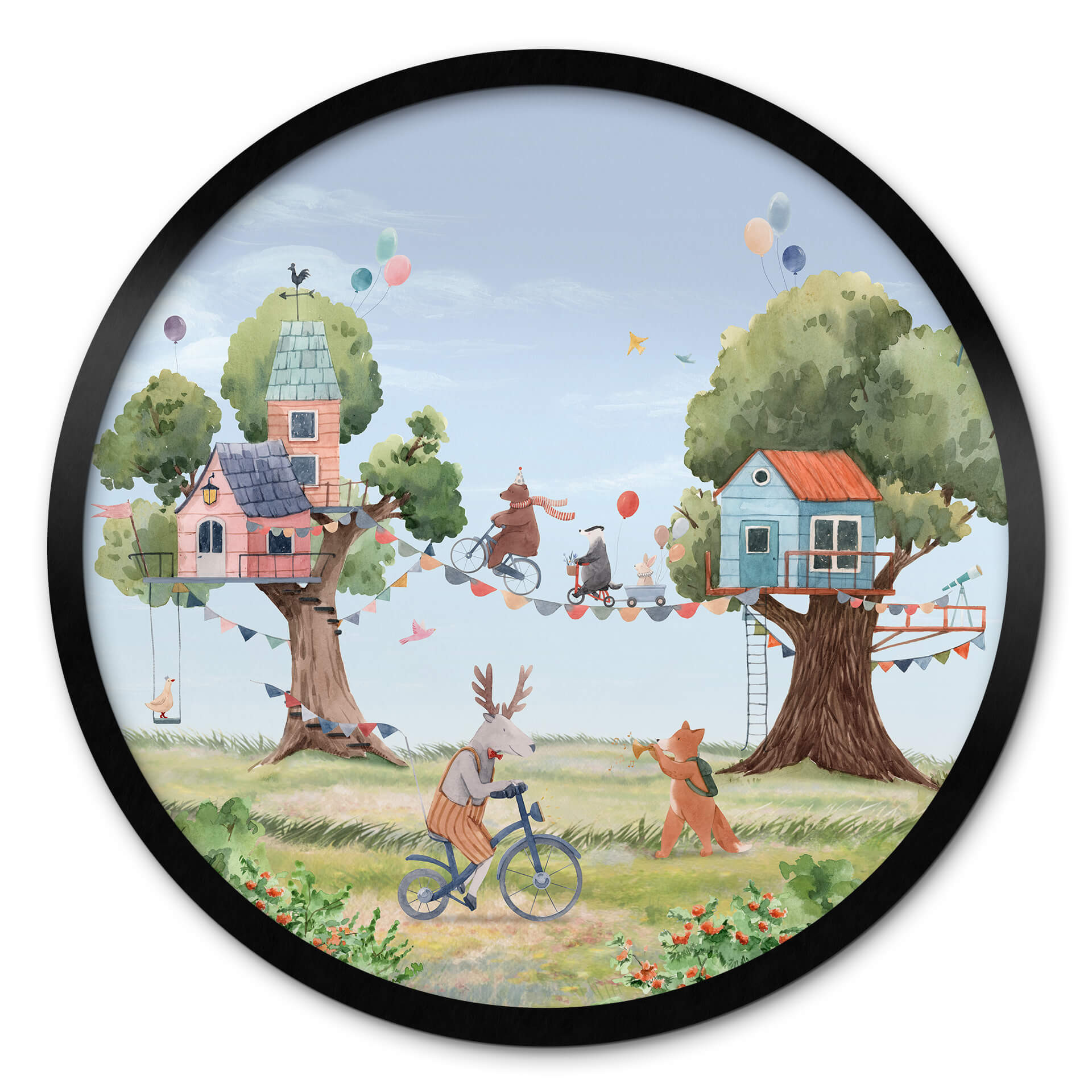 Poster rond Oliver Robins - Fête dans la cabane dans les arbres