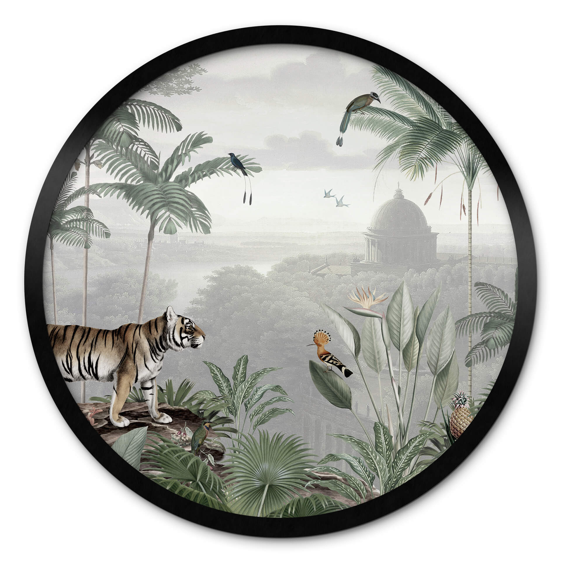 Poster rond Sir Edward - Tigres sous les tropiques