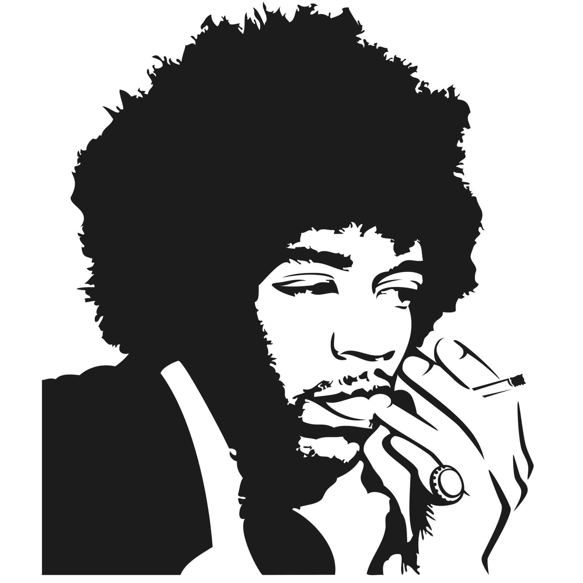 Wallsticker -  Jimi Hendrix