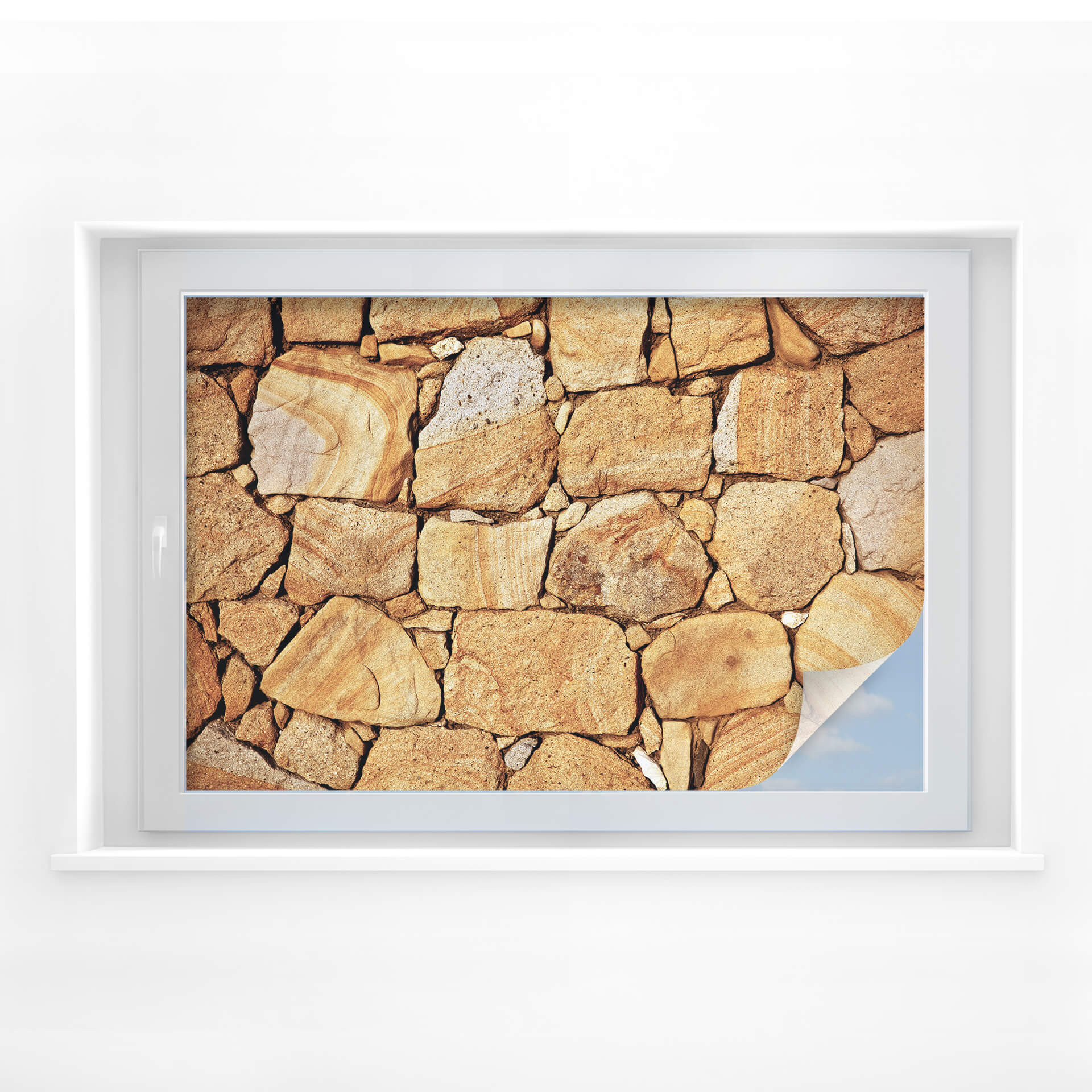 Raamfolie Muur 03