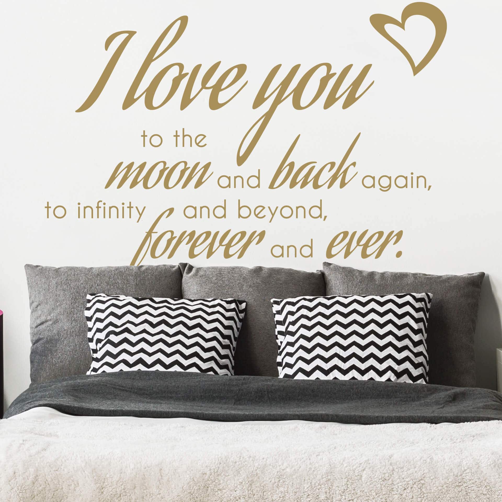 Wallsticker -  To the Moon and back...